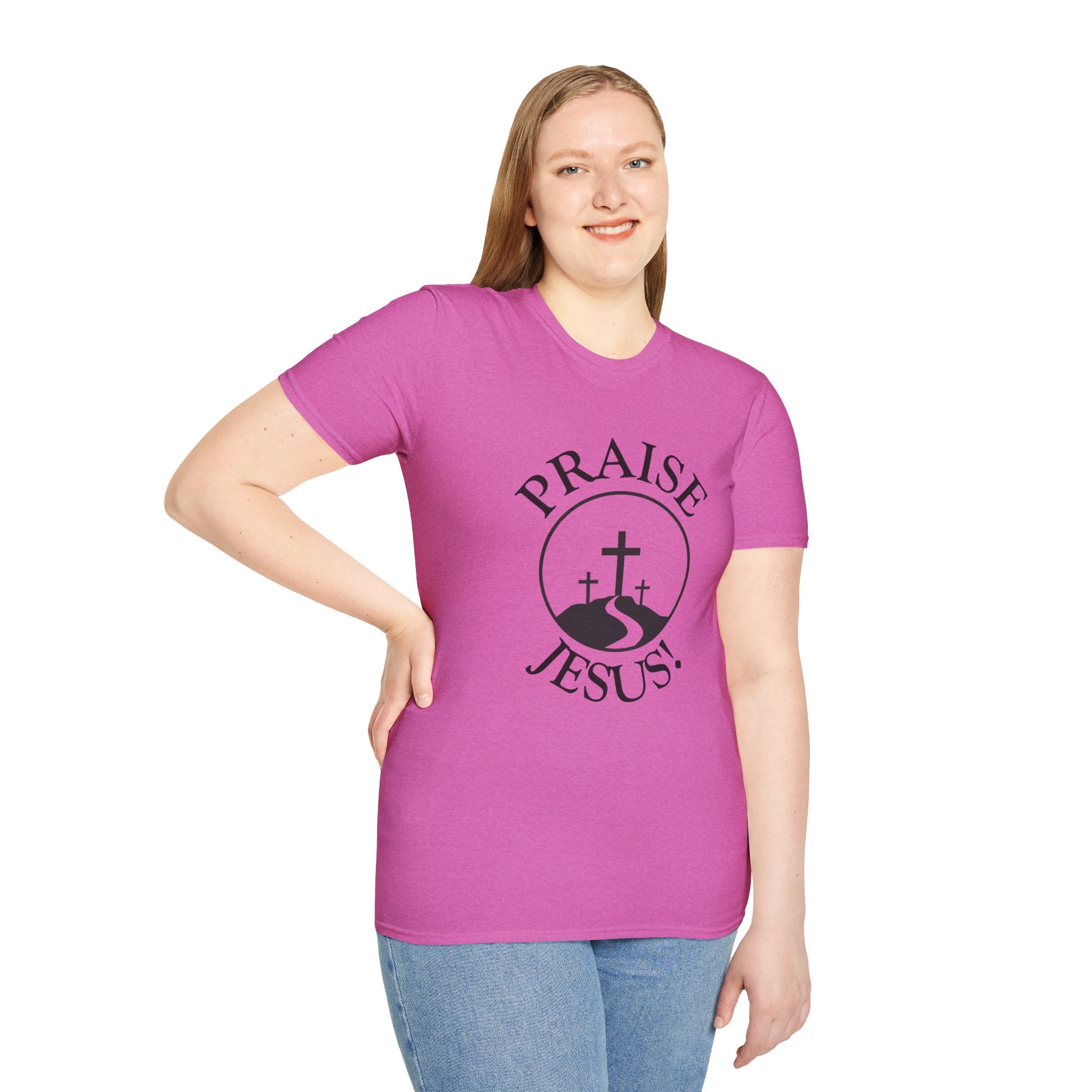 Praise Jesus T‑Shirt — Christian Faith Cross Tee