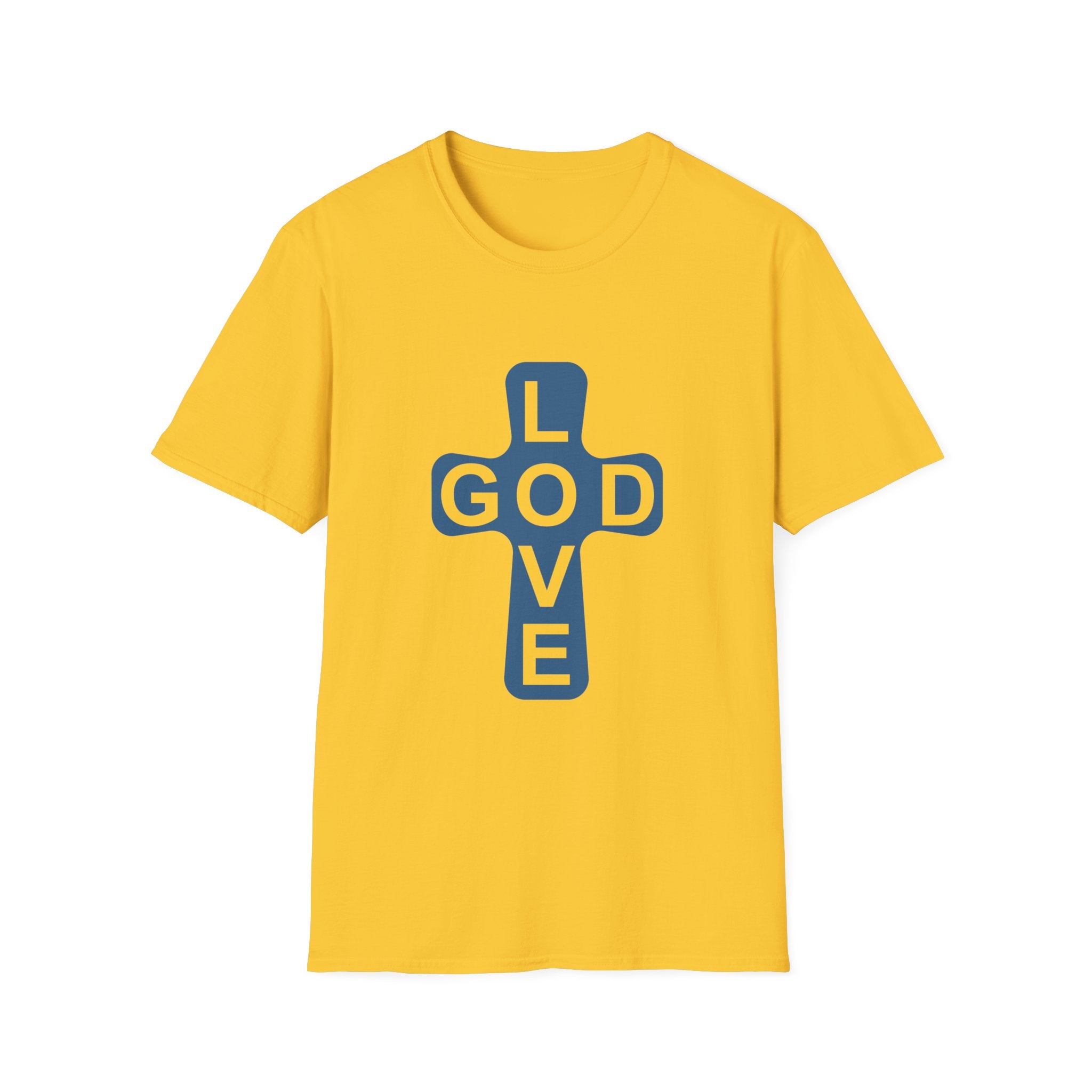 Love God Cross T-Shirt — Christian Faith Tee
