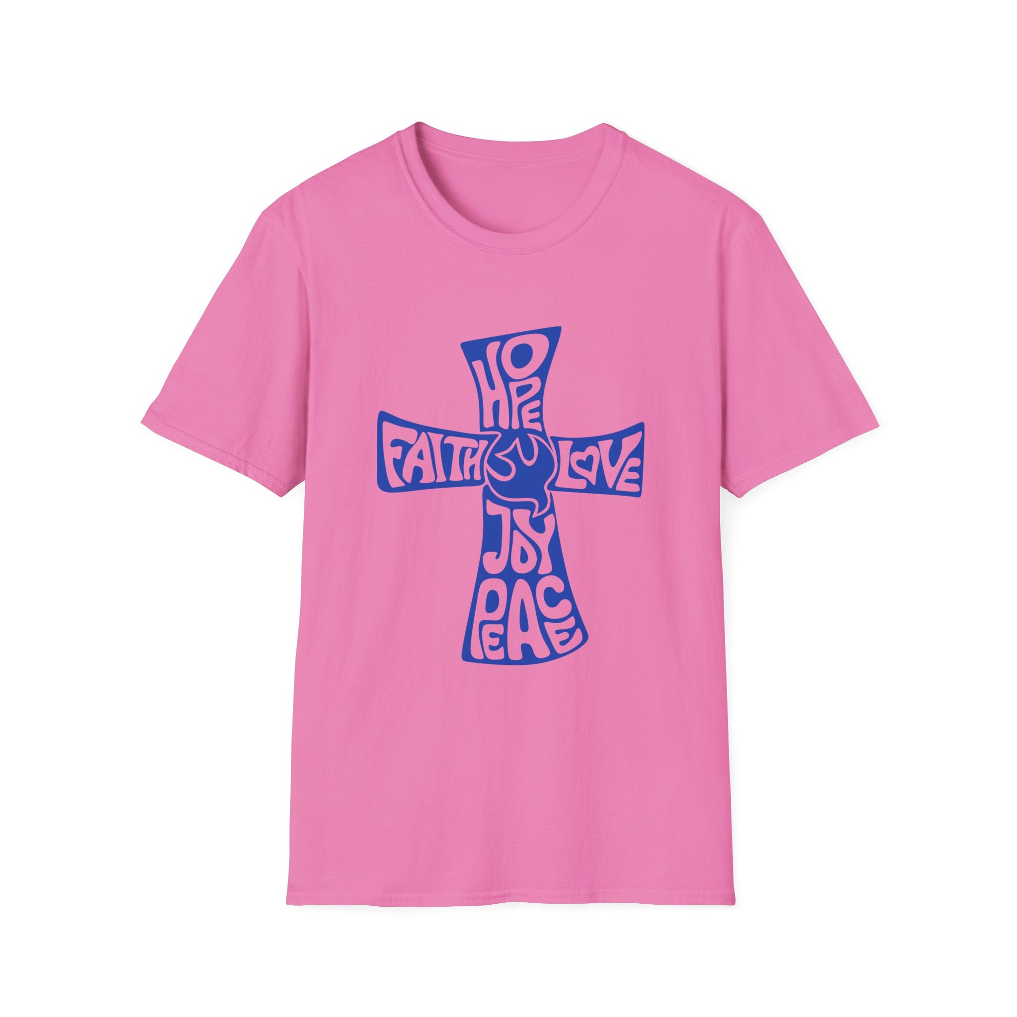 Faith Love Hope Cross T-Shirt — Christian Inspirational Graphic Tee
