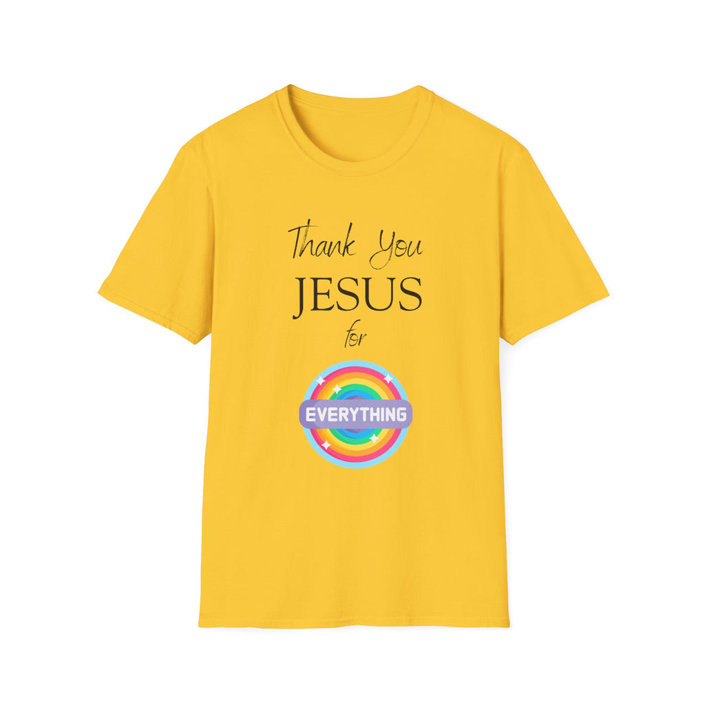 Thank You Jesus For Everything T-Shirt | Christian Faith Tee