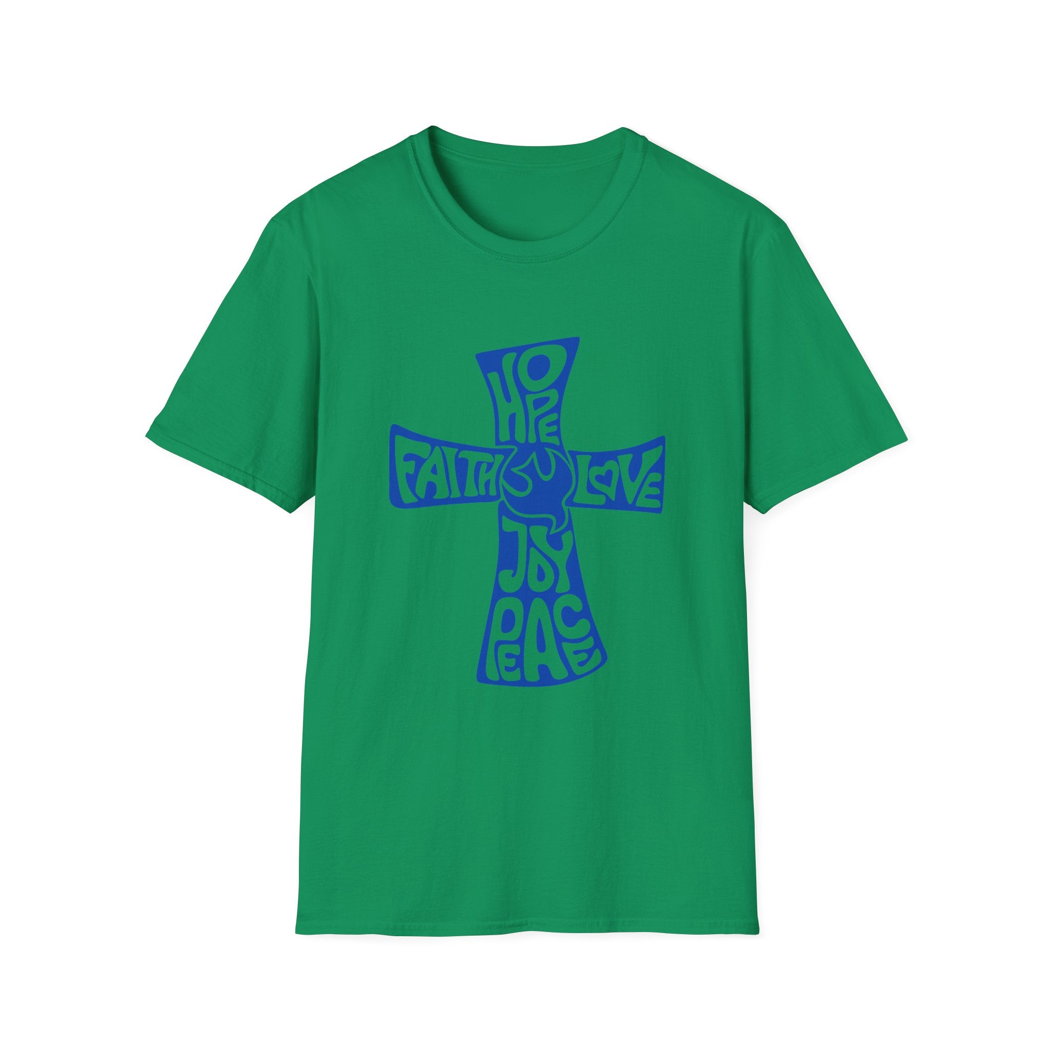 Faith Love Hope Cross T-Shirt — Christian Inspirational Graphic Tee
