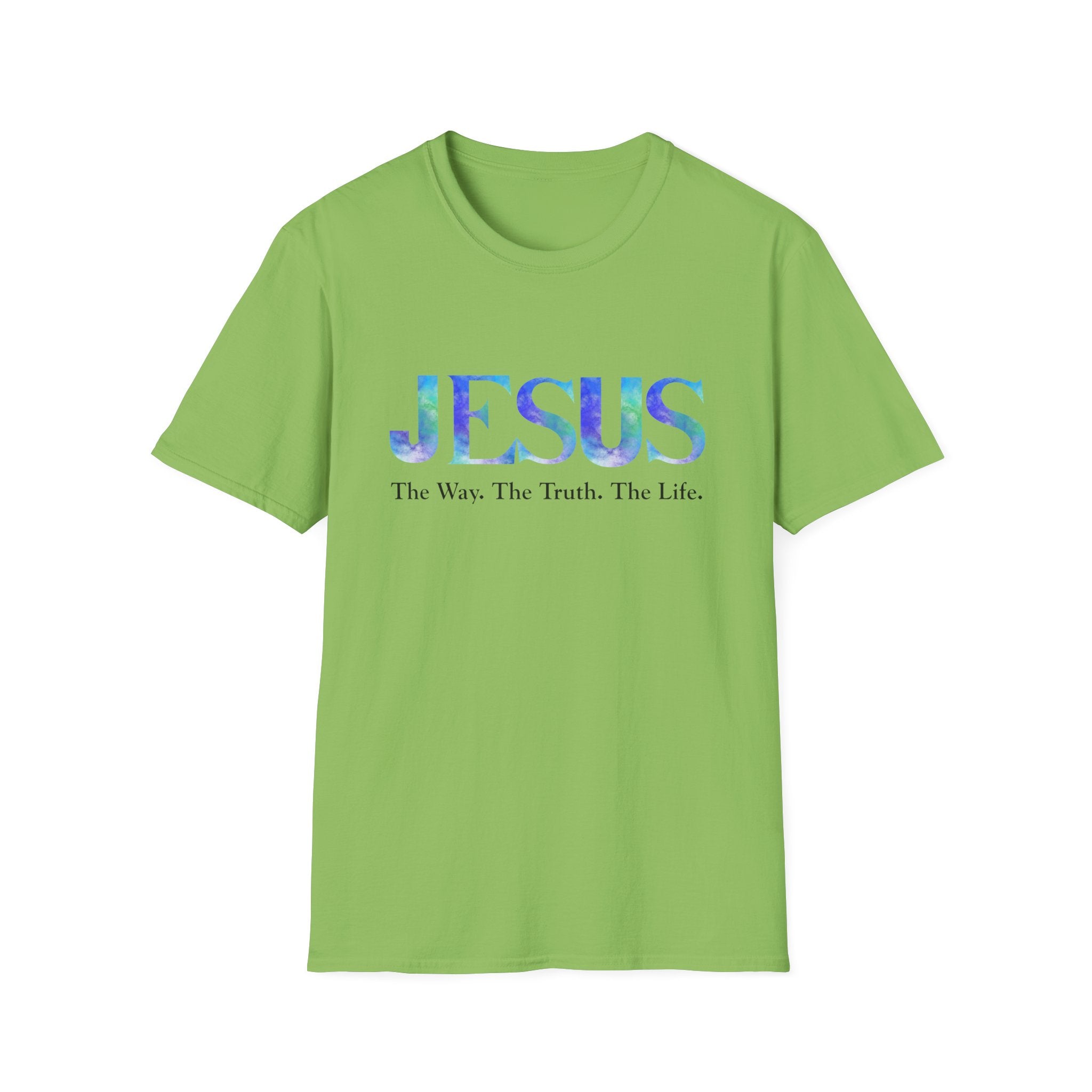 Jesus Watercolor Tee — "The Way. The Truth. The Life." Christian T-Shirt