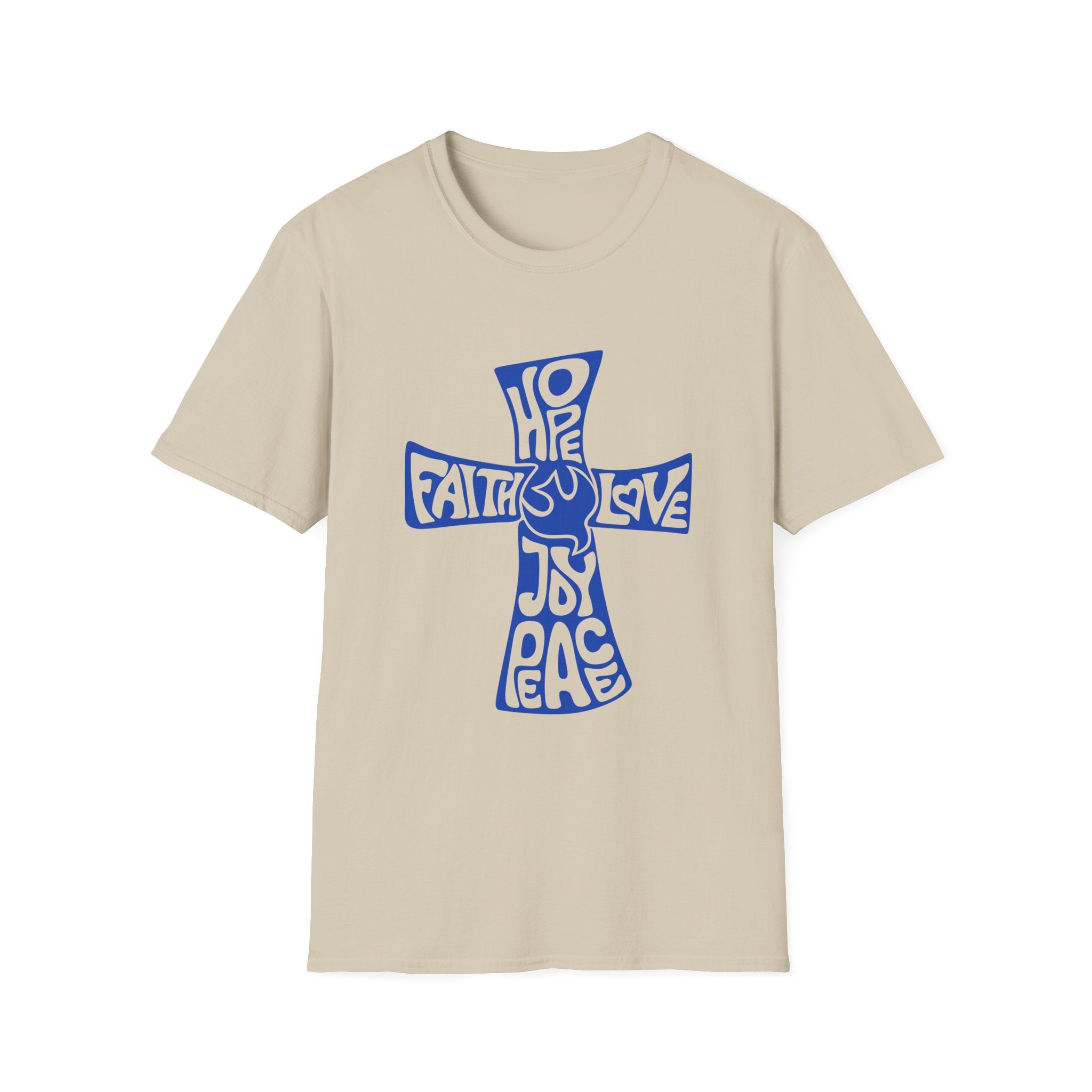 Faith Love Hope Cross T-Shirt — Christian Inspirational Graphic Tee