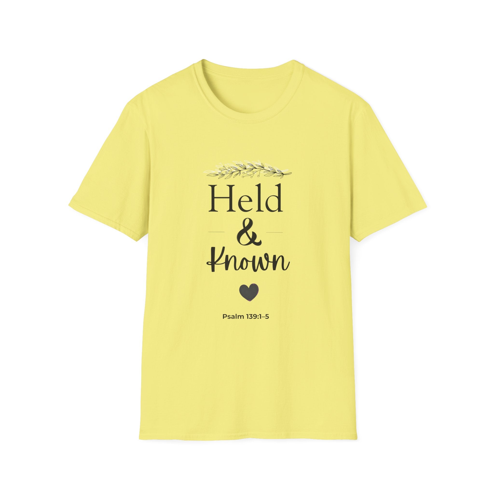 Held & Known Psalm 139:14 T-Shirt | Christian Scripture Shirt, Faith Tee