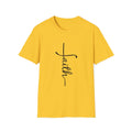 Faith Script T-Shirt — Vertical Handwritten Faith Tee