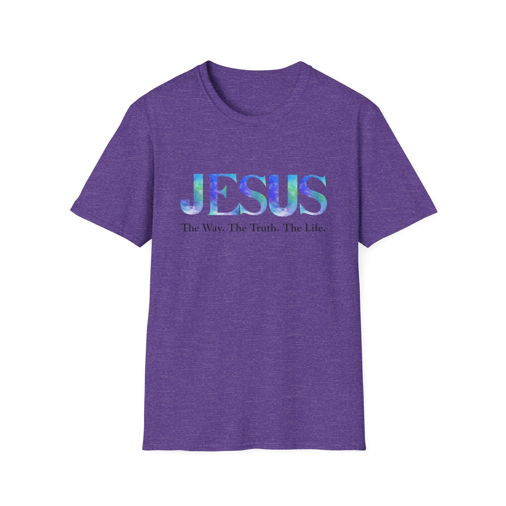 Jesus Watercolor Tee — "The Way. The Truth. The Life." Christian T-Shirt
