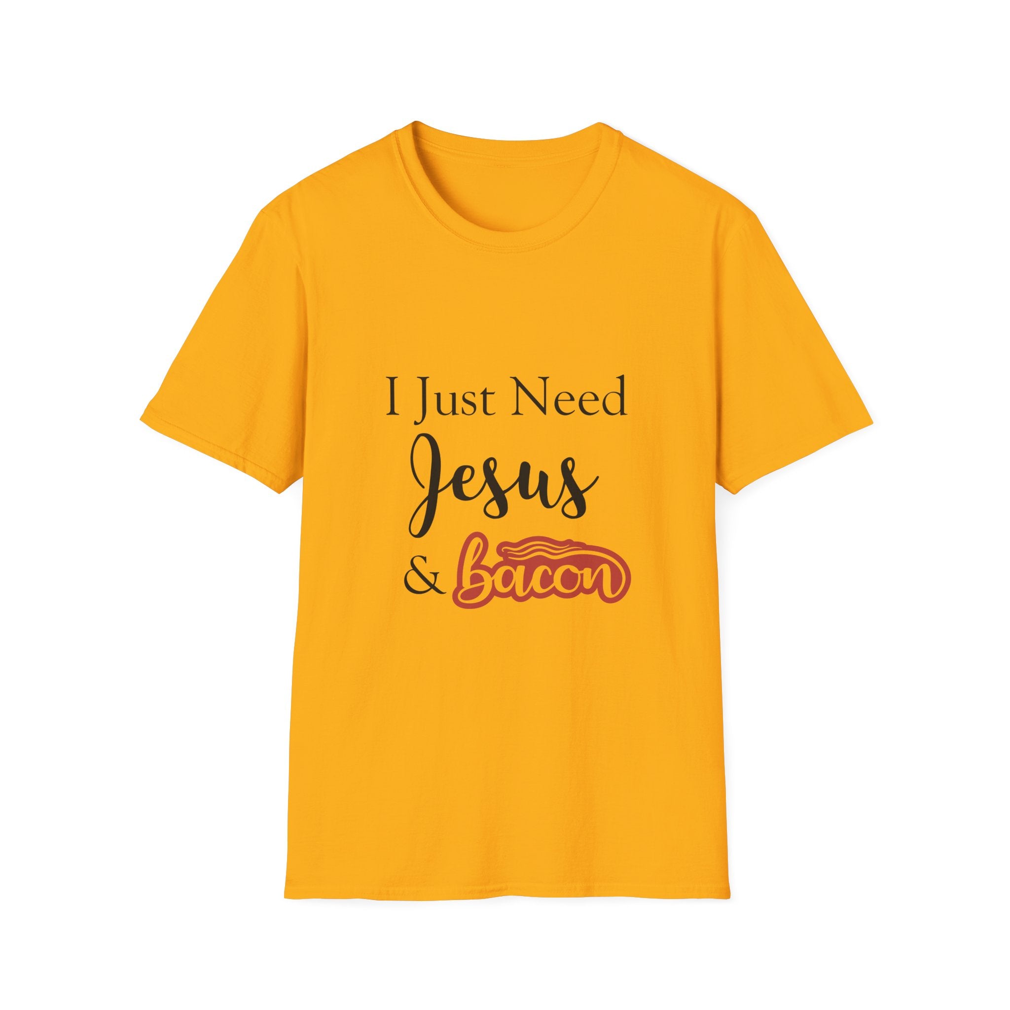 I Just Need Jesus & Bacon T-Shirt | Faith Humor Tee