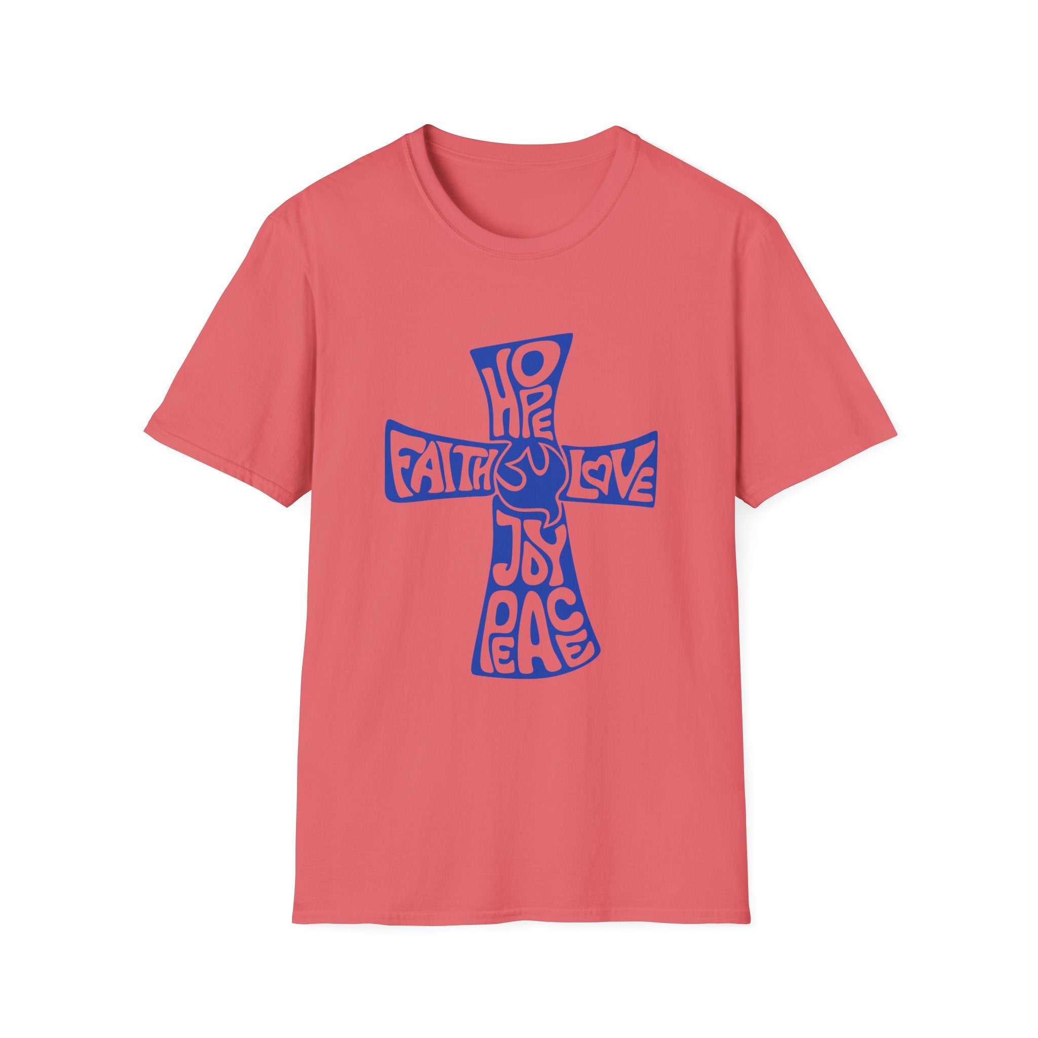 Faith Love Hope Cross T-Shirt — Christian Inspirational Graphic Tee