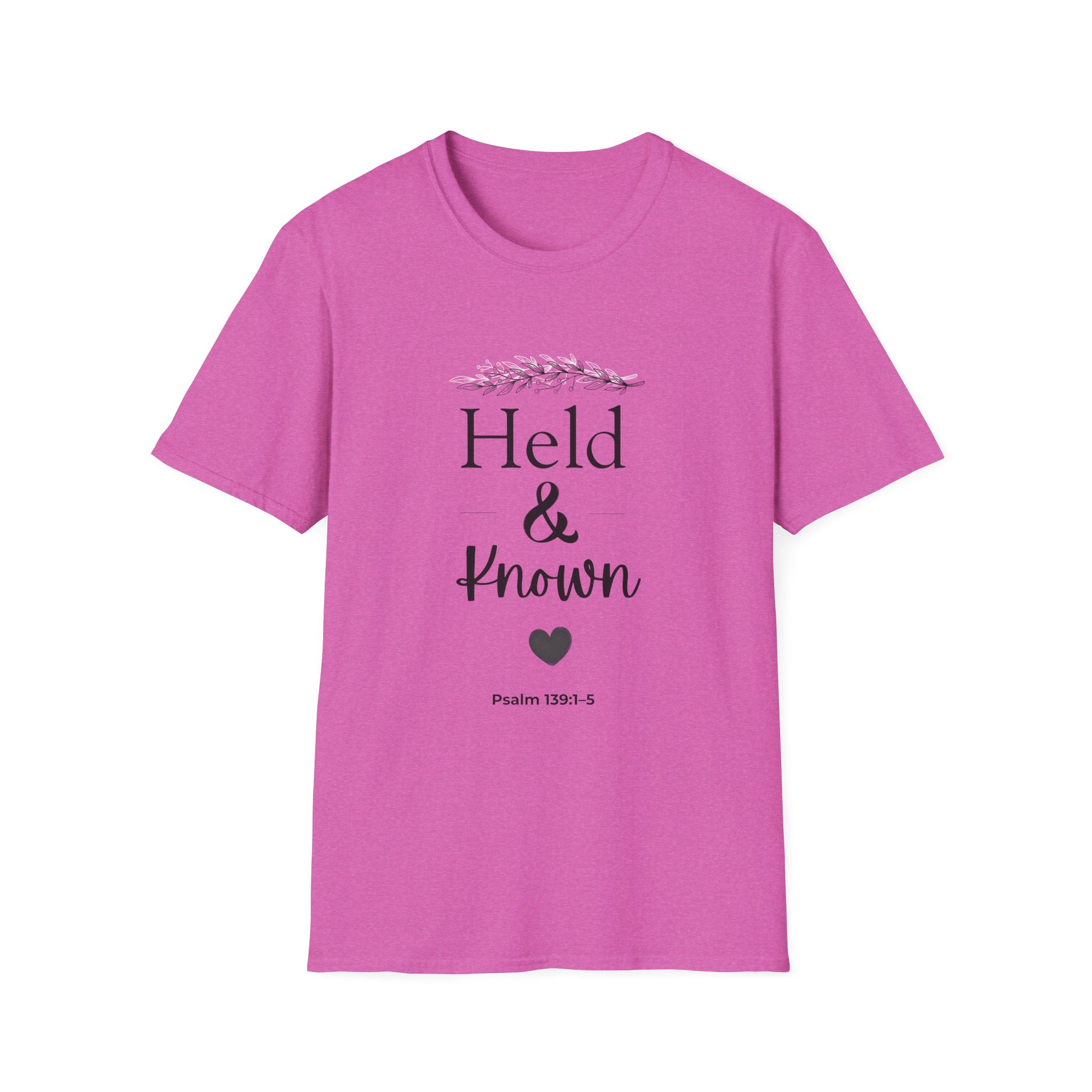 Held & Known Psalm 139:14 T-Shirt | Christian Scripture Shirt, Faith Tee