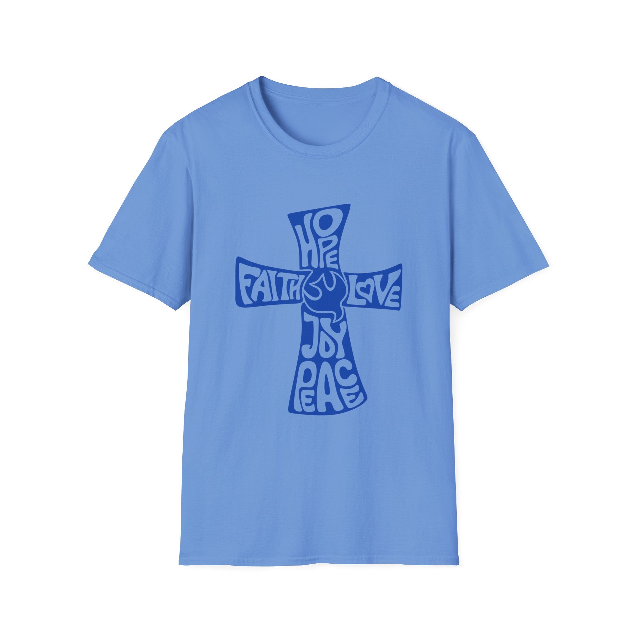 Faith Love Hope Cross T-Shirt — Christian Inspirational Graphic Tee