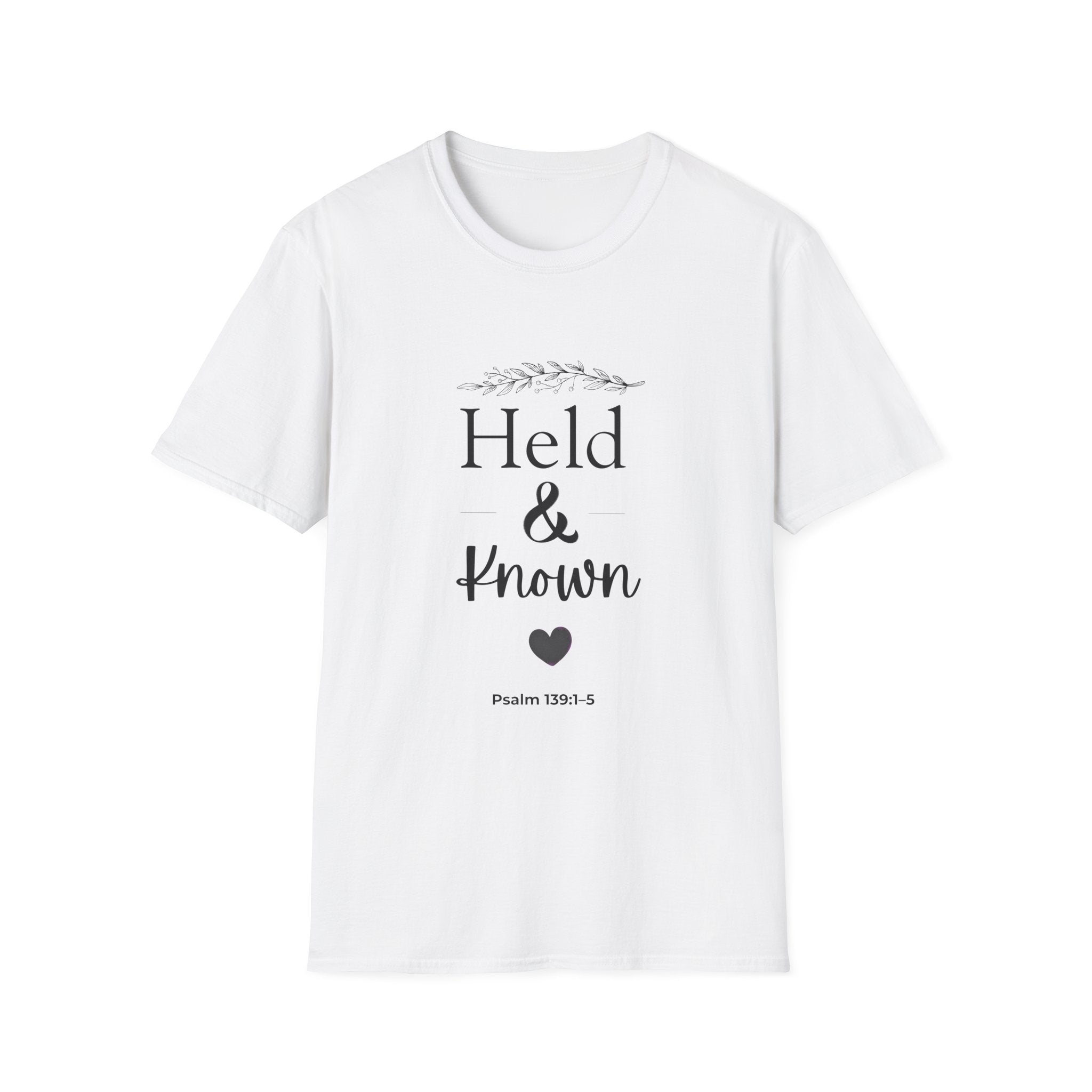 Held & Known Psalm 139:14 T-Shirt | Christian Scripture Shirt, Faith Tee