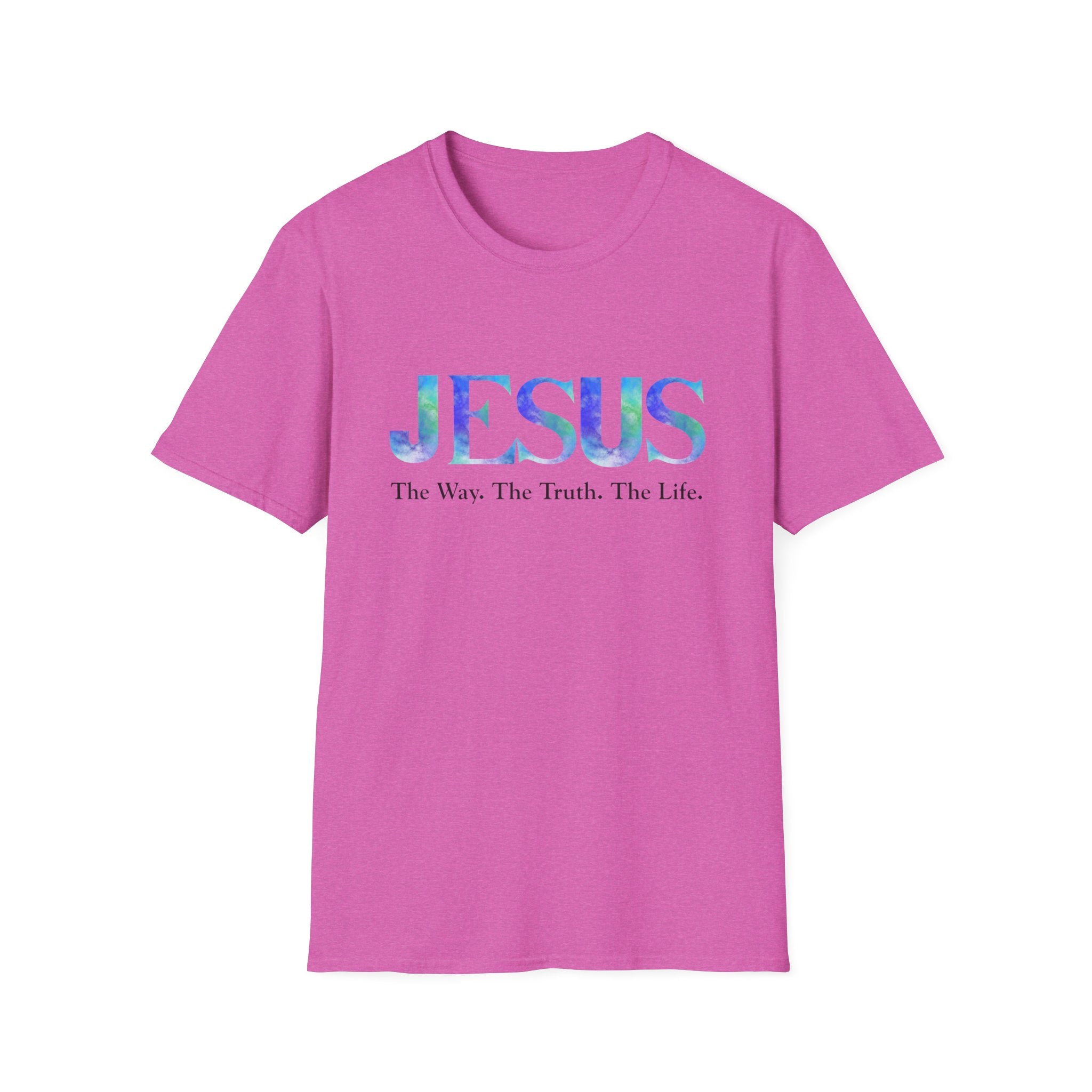 Jesus Watercolor Tee — "The Way. The Truth. The Life." Christian T-Shirt