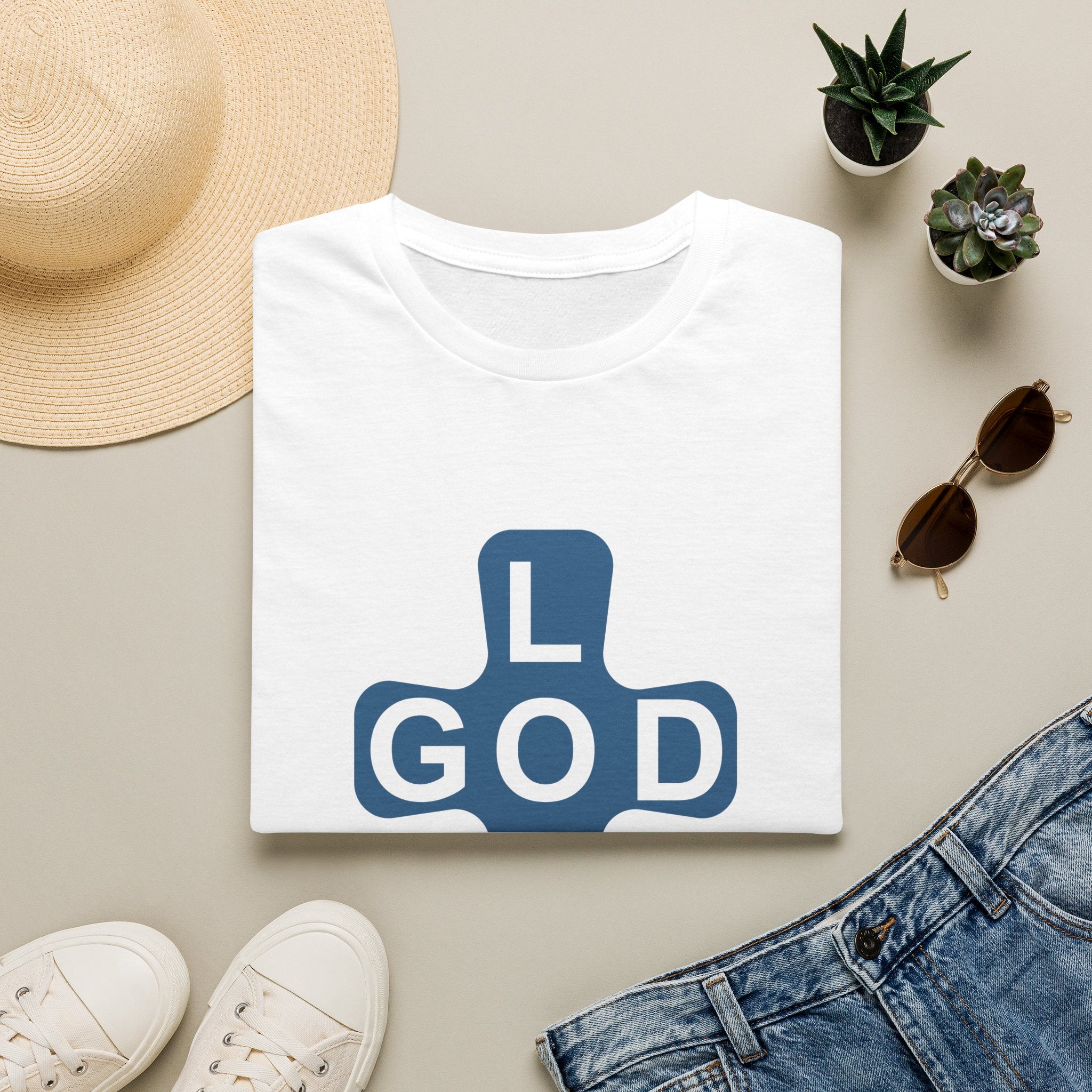 Love God Cross T-Shirt — Christian Faith Tee