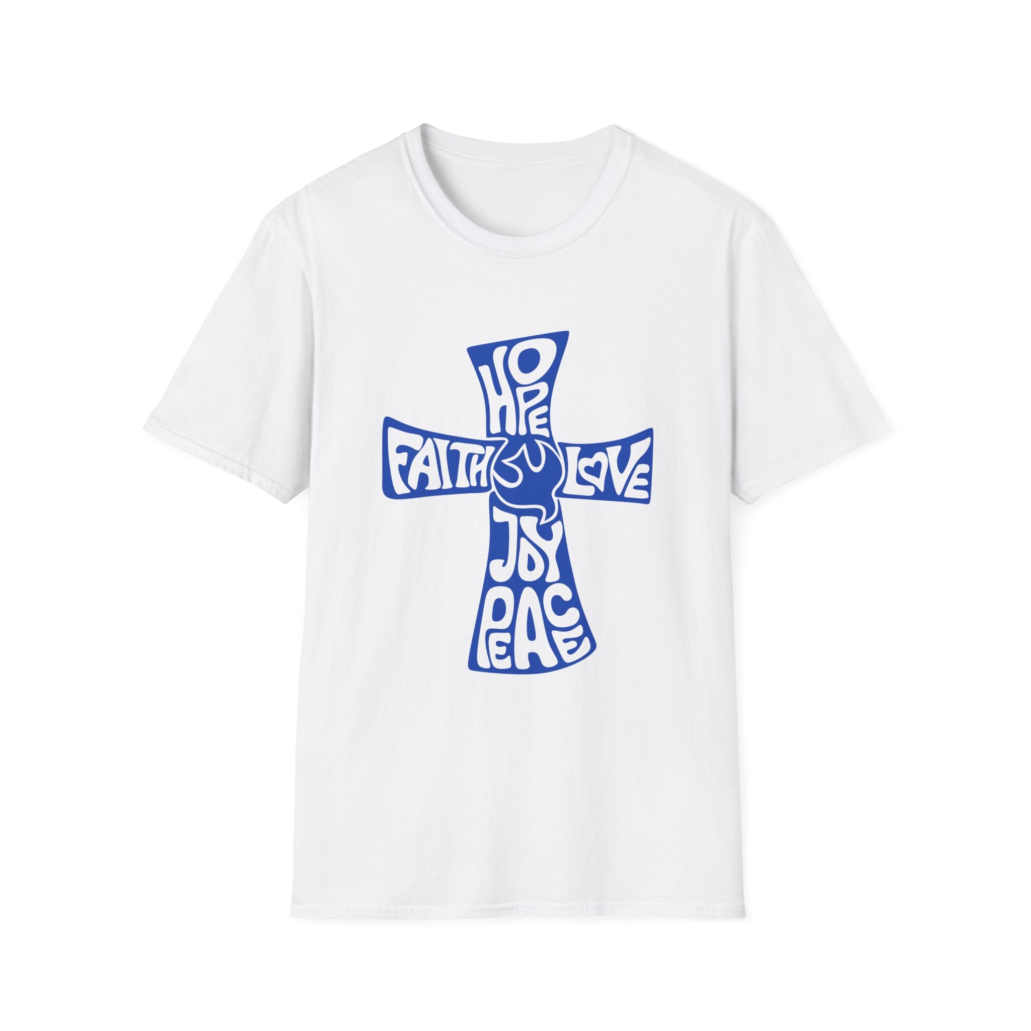 Faith Love Hope Cross T-Shirt — Christian Inspirational Graphic Tee