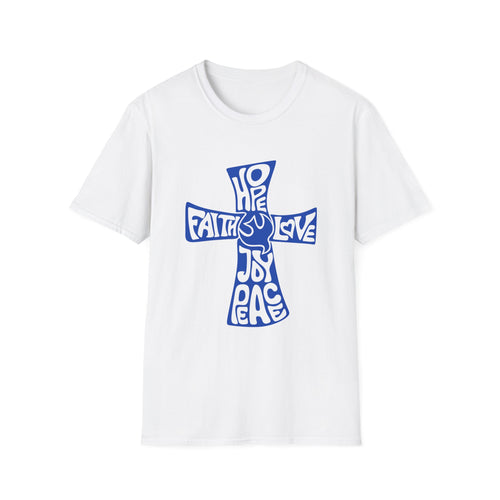 Faith Love Hope Cross T-Shirt — Christian Inspirational Graphic Tee