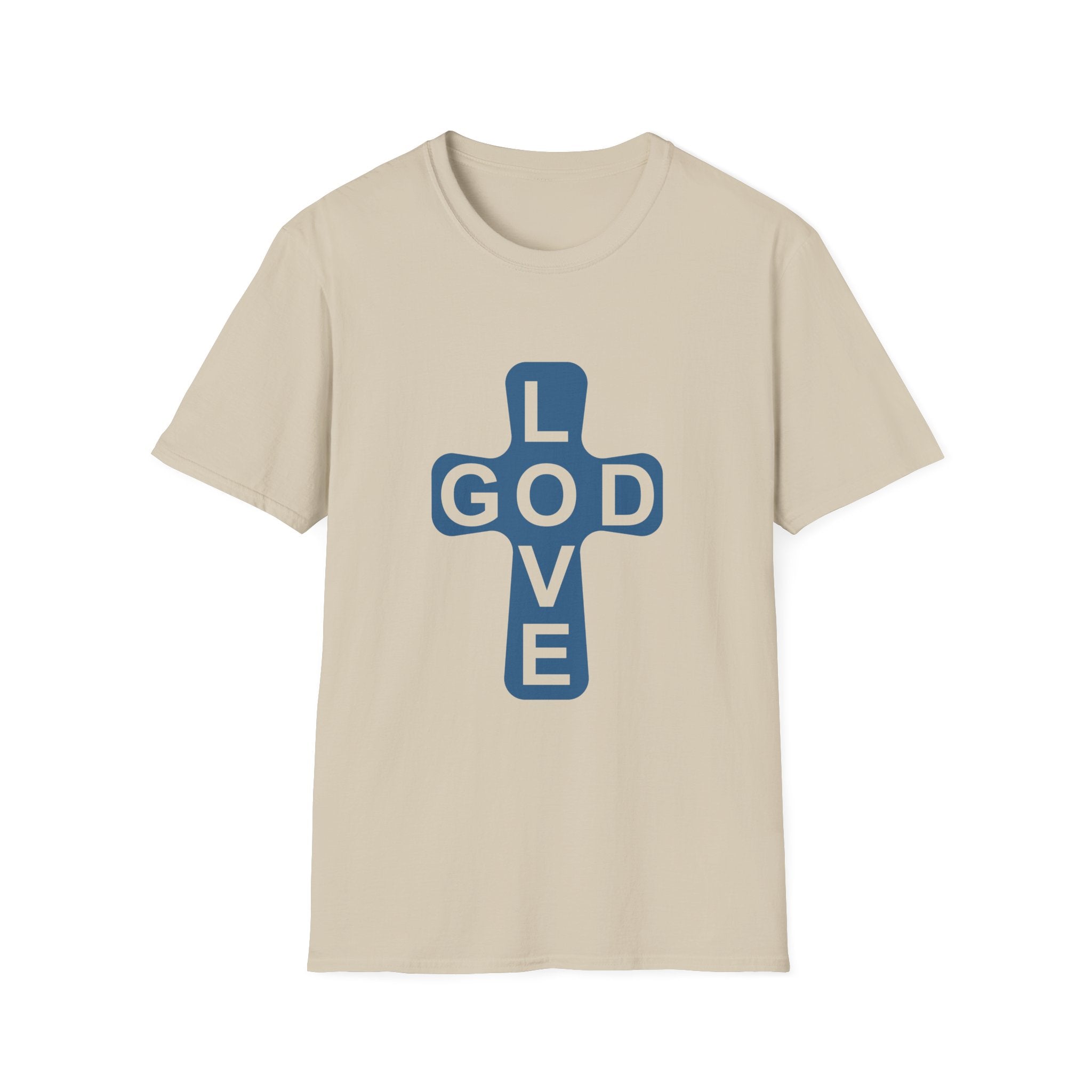 Love God Cross T-Shirt — Christian Faith Tee