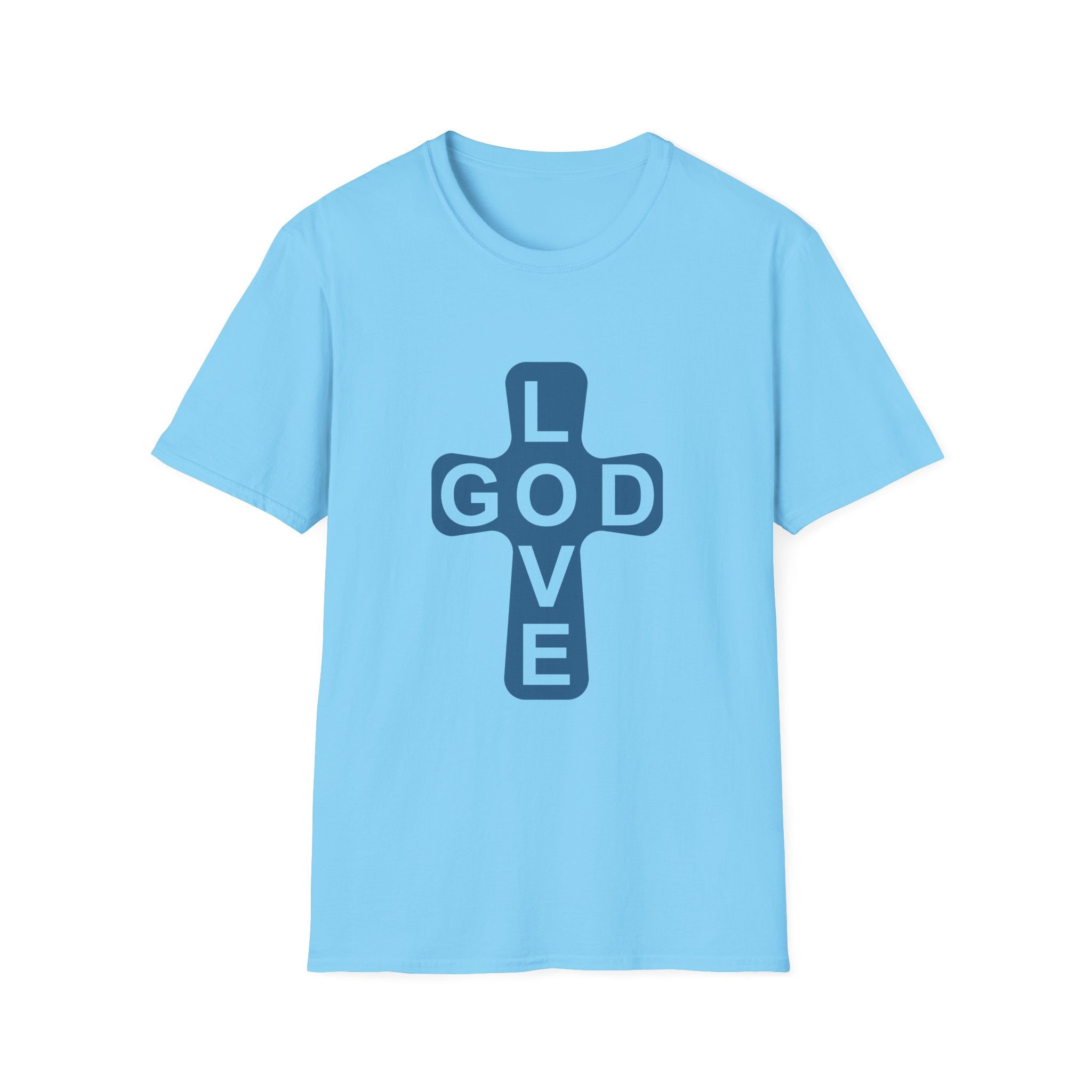 Love God Cross T-Shirt — Christian Faith Tee