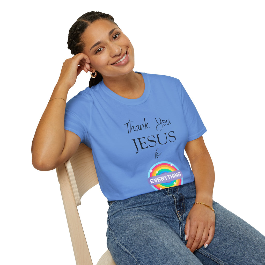 Thank You Jesus For Everything T-Shirt | Christian Faith Tee