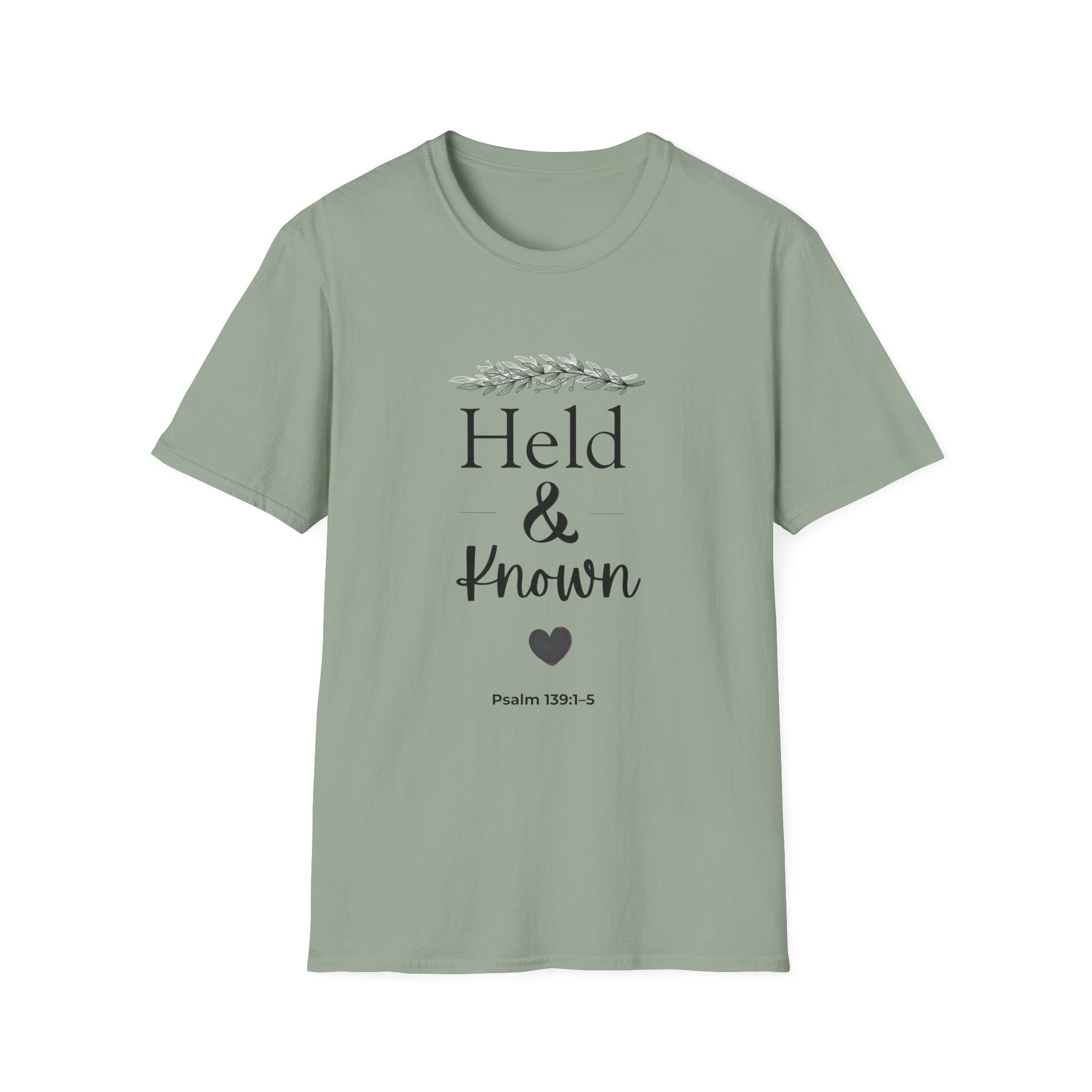 Held & Known Psalm 139:14 T-Shirt | Christian Scripture Shirt, Faith Tee