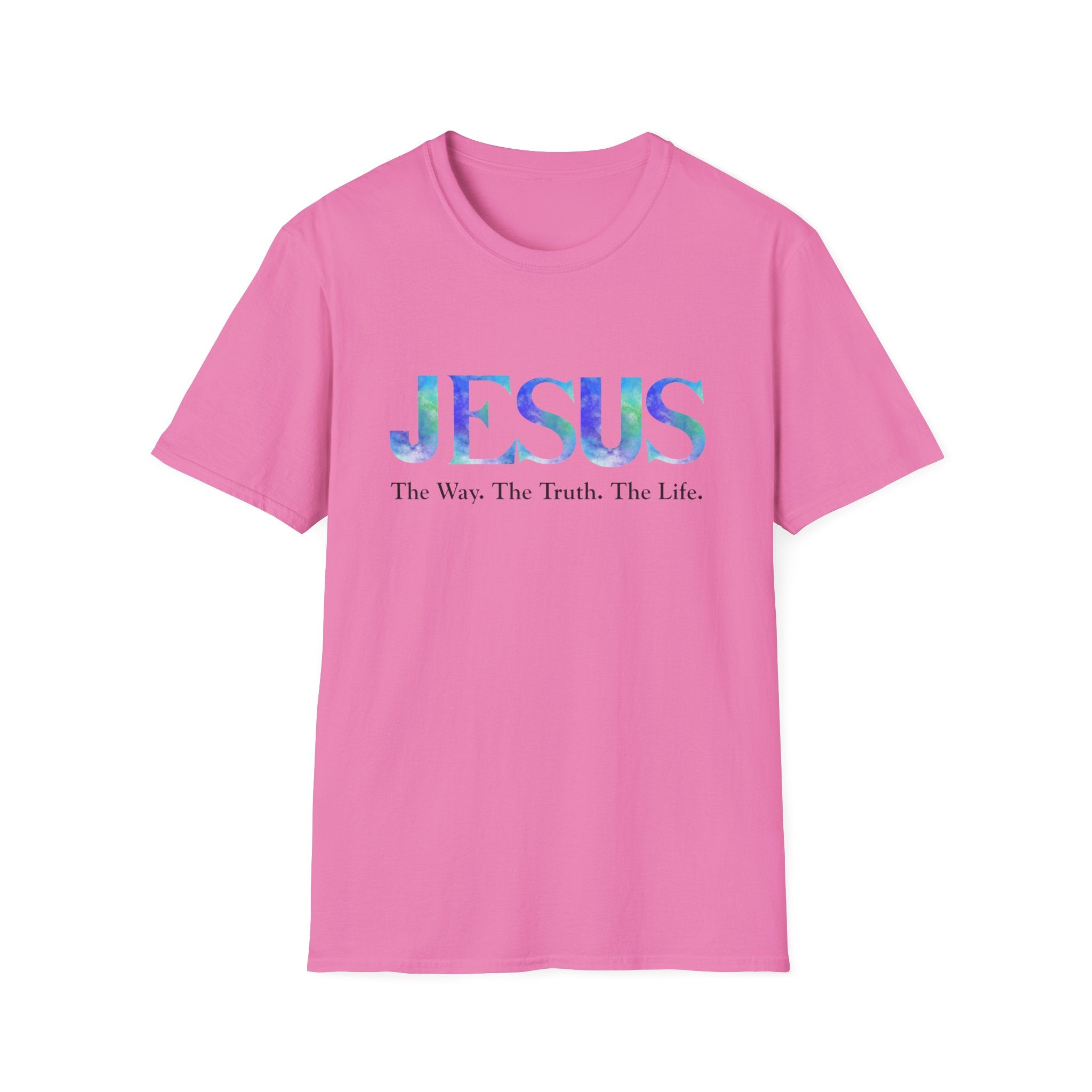 Jesus Watercolor Tee — "The Way. The Truth. The Life." Christian T-Shirt