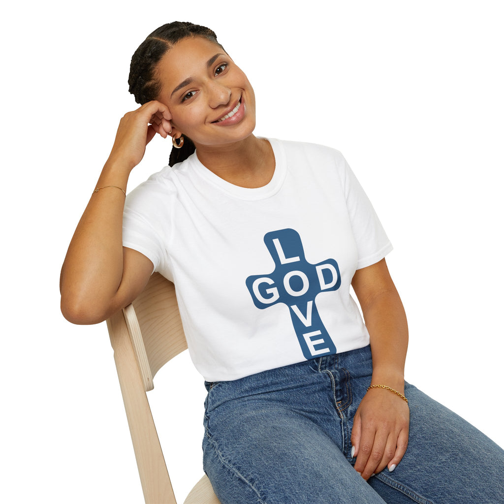 Love God Cross T-Shirt — Christian Faith Tee