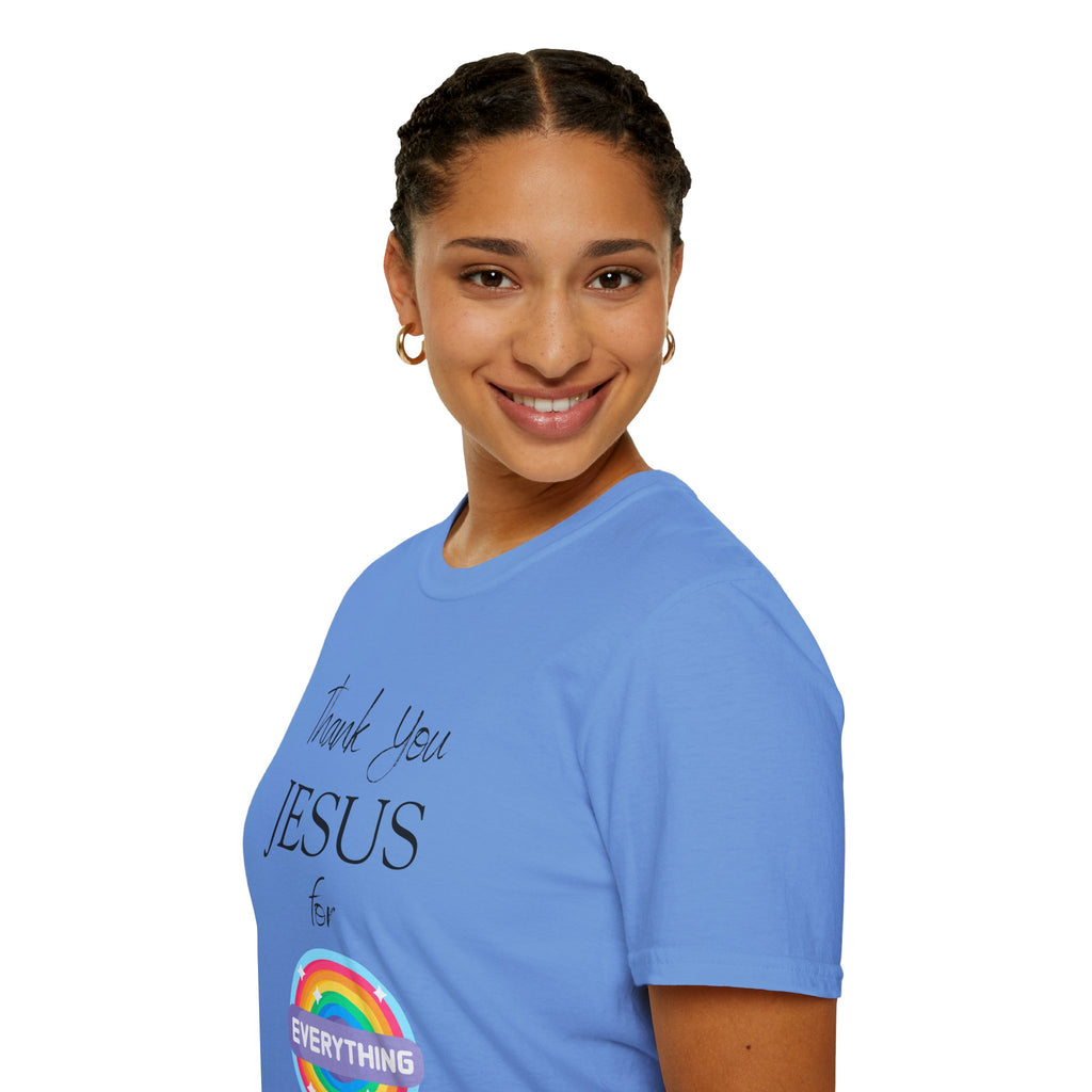 Thank You Jesus For Everything T-Shirt | Christian Faith Tee