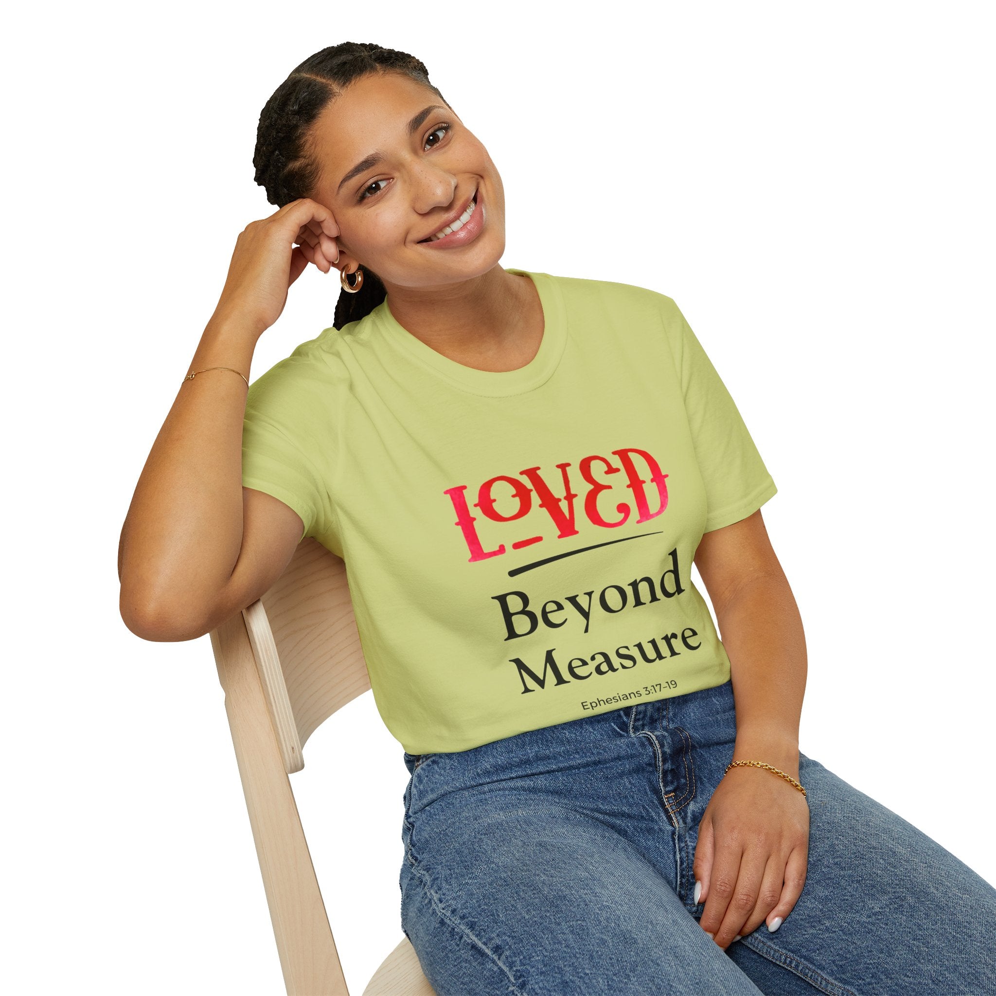 Loved Beyond Measure Christian T-Shirt — Scripture Faith Tee