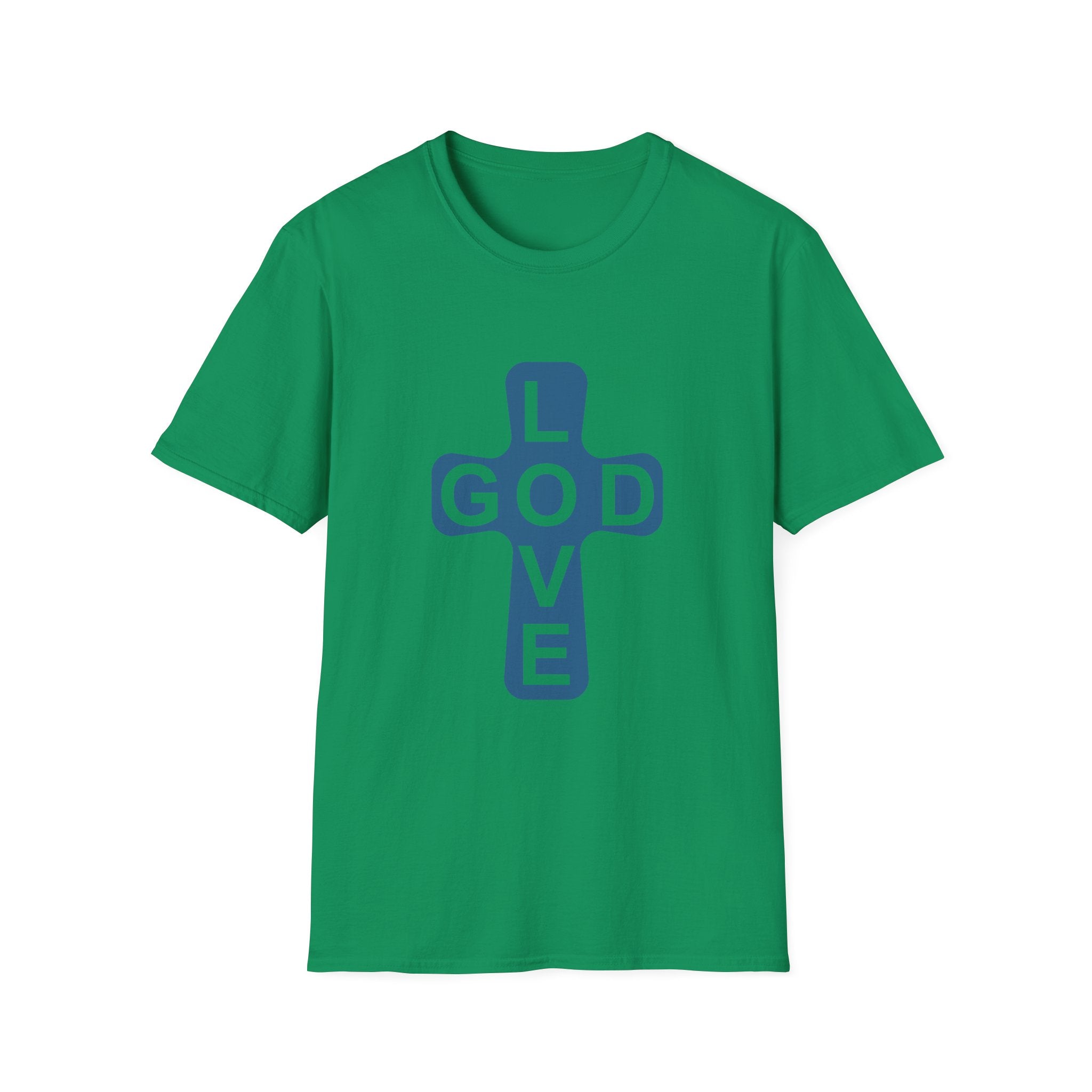 Love God Cross T-Shirt — Christian Faith Tee