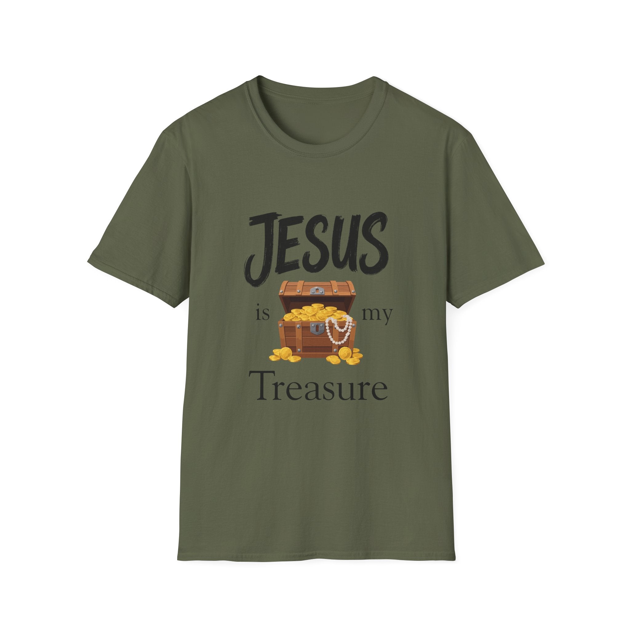 Jesus Is My Treasure T-Shirt — Christian Faith Graphic Tee