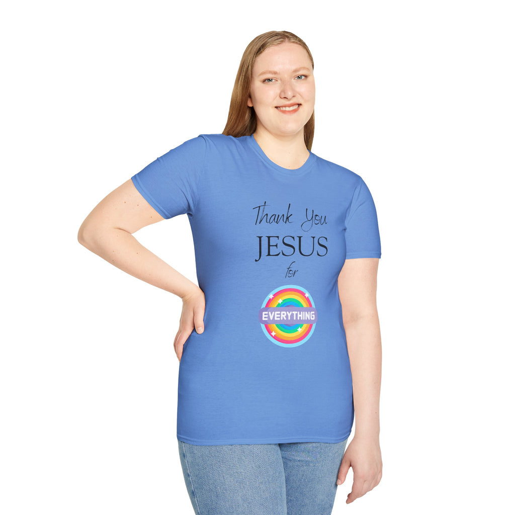 Thank You Jesus For Everything T-Shirt | Christian Faith Tee