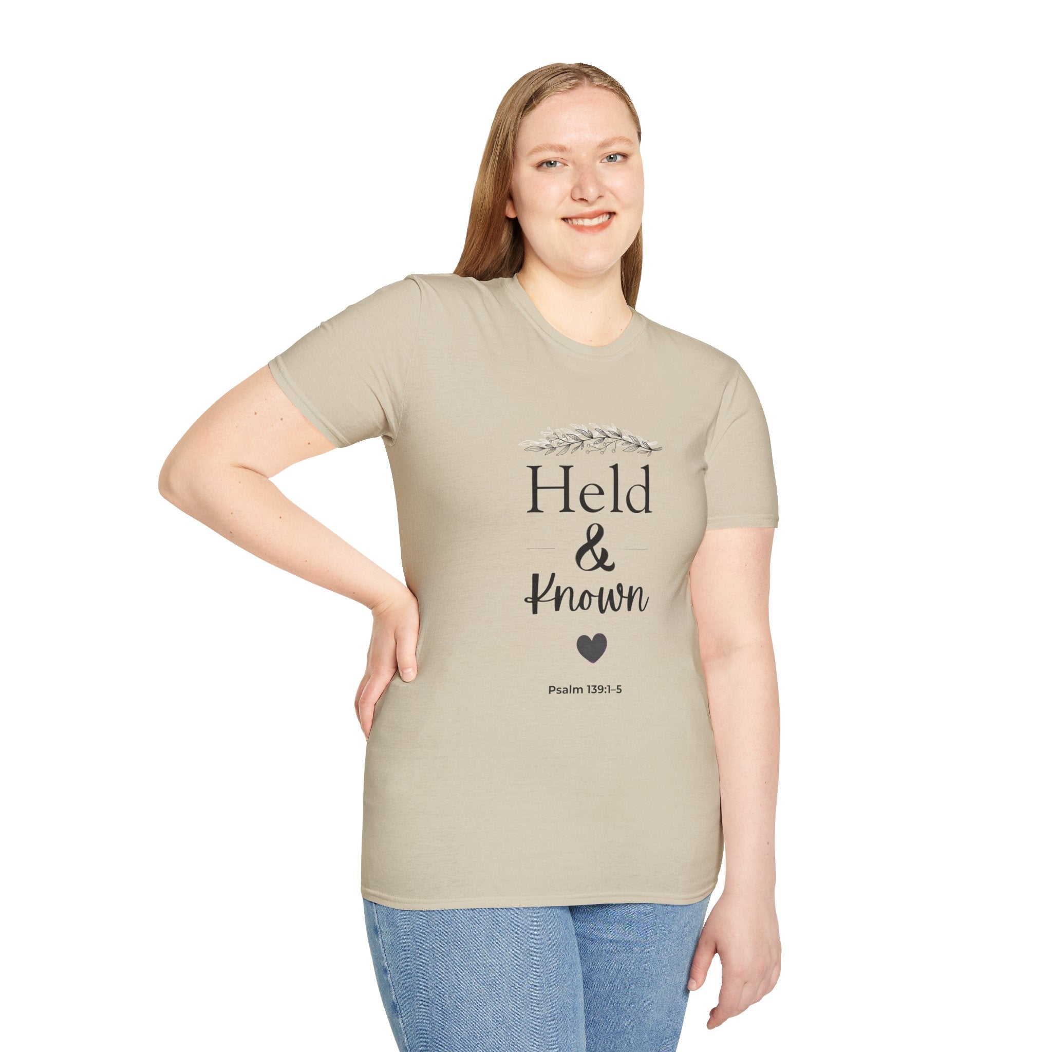 Held & Known Psalm 139:14 T-Shirt | Christian Scripture Shirt, Faith Tee