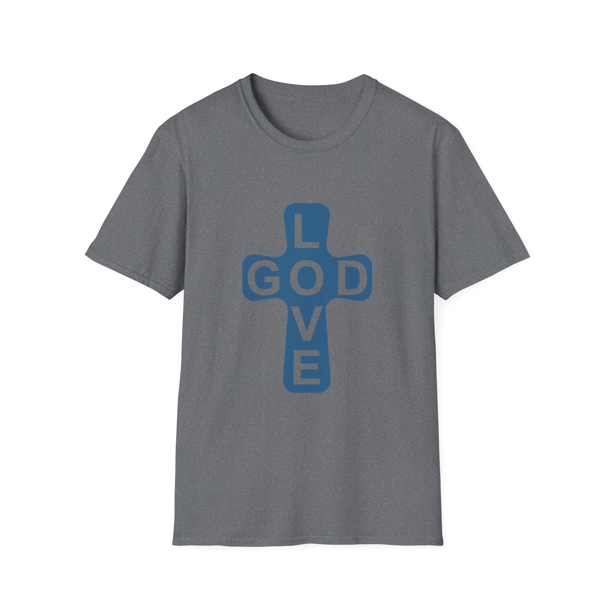 Love God Cross T-Shirt — Christian Faith Tee