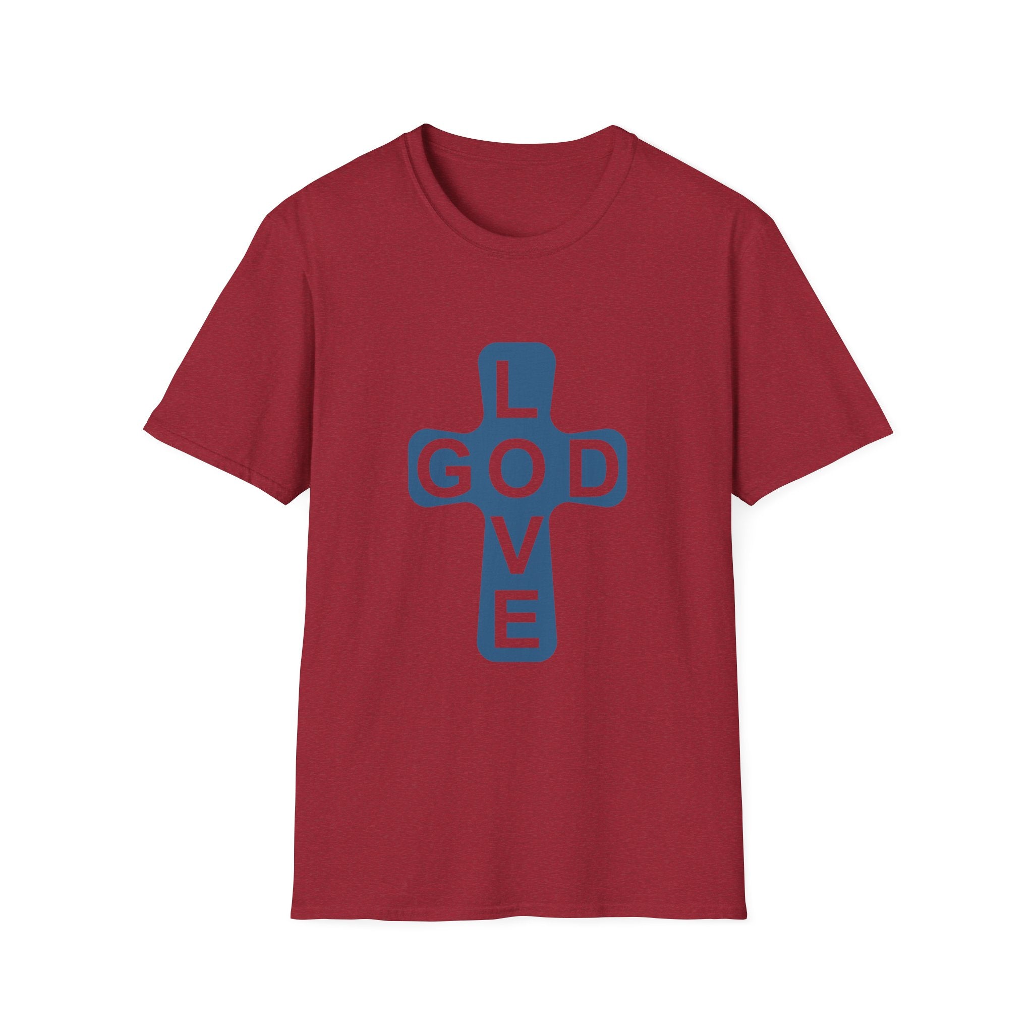 Love God Cross T-Shirt — Christian Faith Tee
