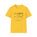 Made NEW in Christ T-Shirt — Christian Faith Bible Verse Shirt (1 Corinthians 5:17)