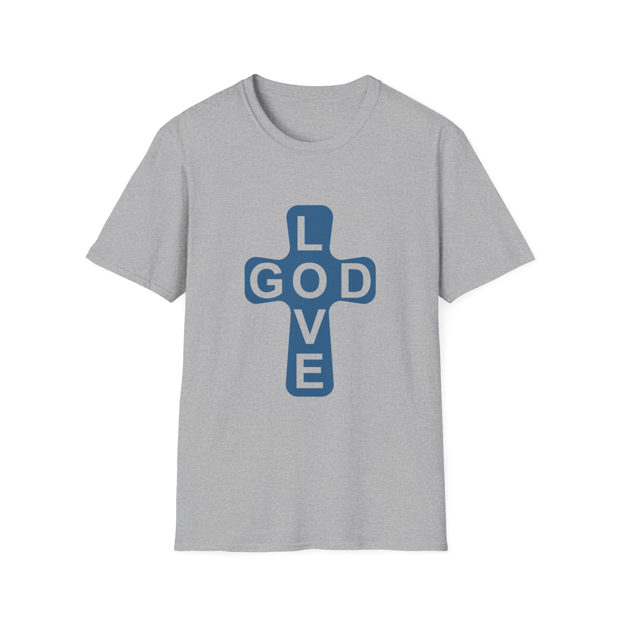Love God Cross T-Shirt — Christian Faith Tee