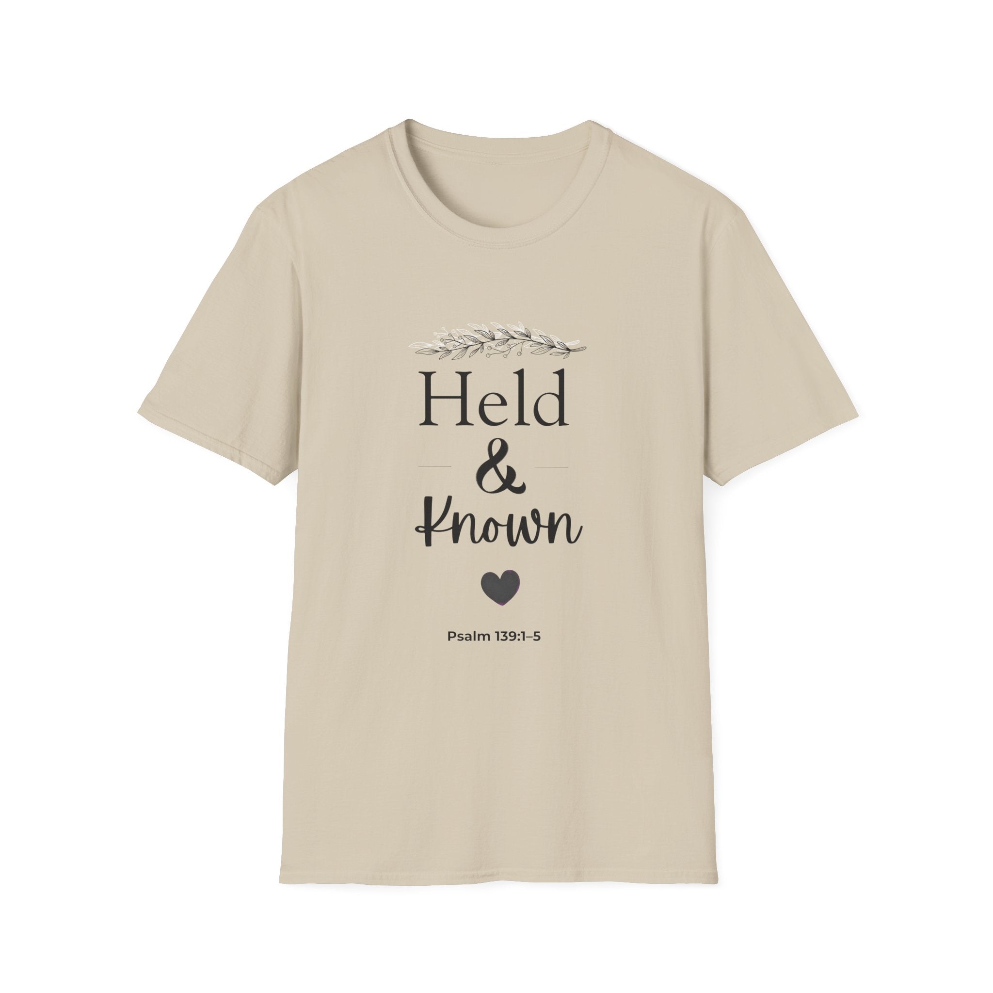 Held & Known Psalm 139:14 T-Shirt | Christian Scripture Shirt, Faith Tee