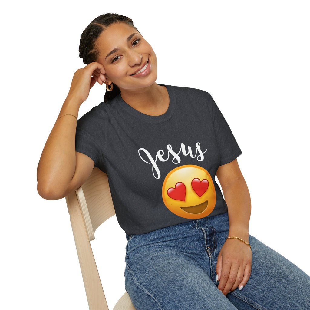 Heart Eyes for Jesus Emoji T-Shirt — Love Reaction Tee