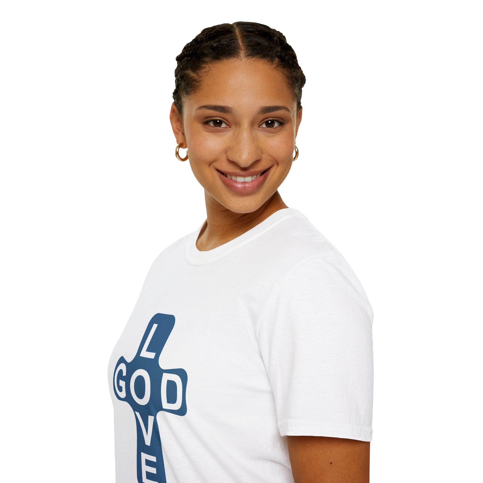 Love God Cross T-Shirt — Christian Faith Tee