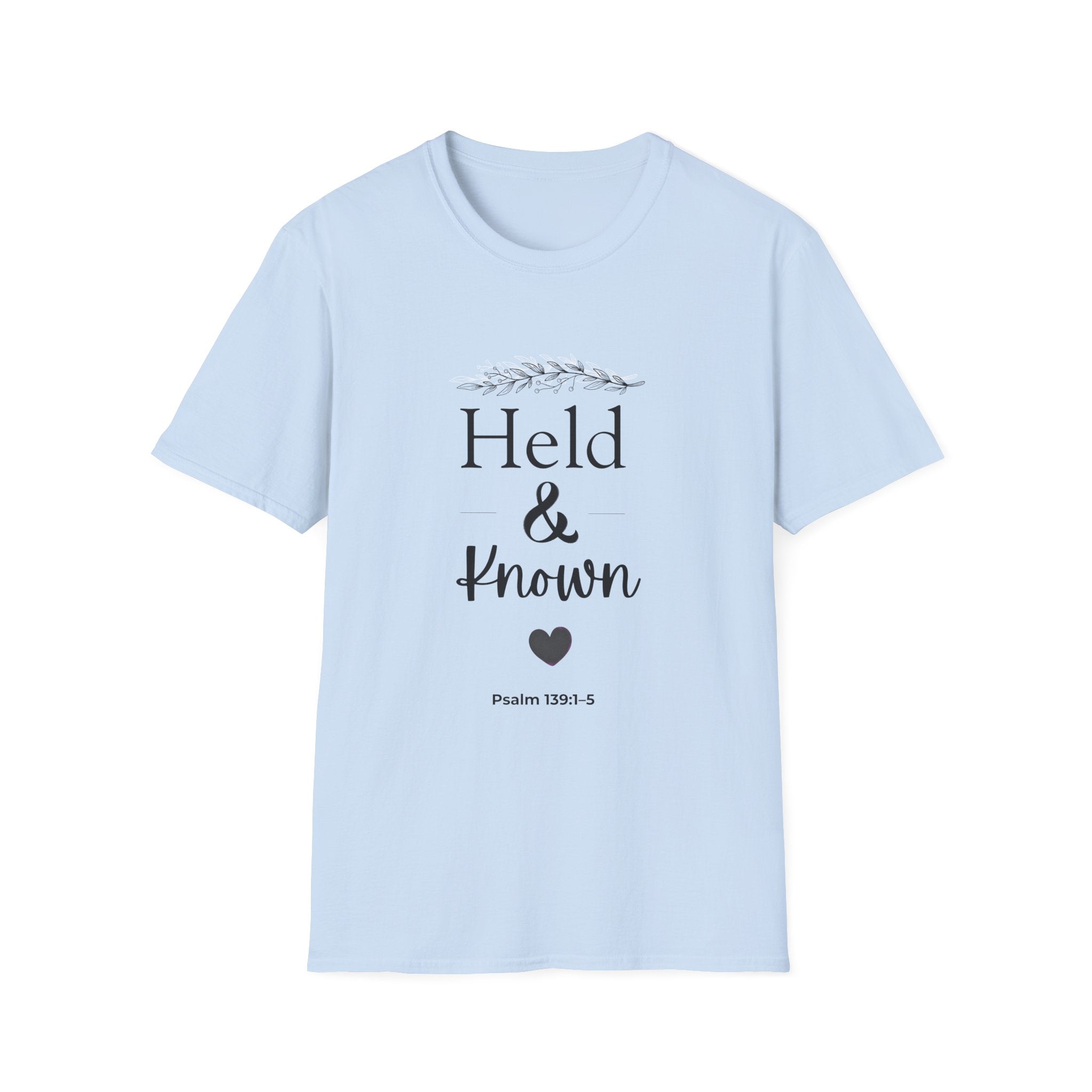 Held & Known Psalm 139:14 T-Shirt | Christian Scripture Shirt, Faith Tee