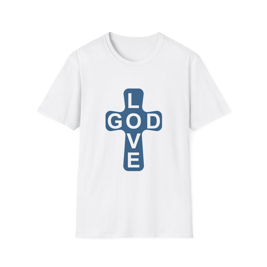 Love God Cross T-Shirt — Christian Faith Tee