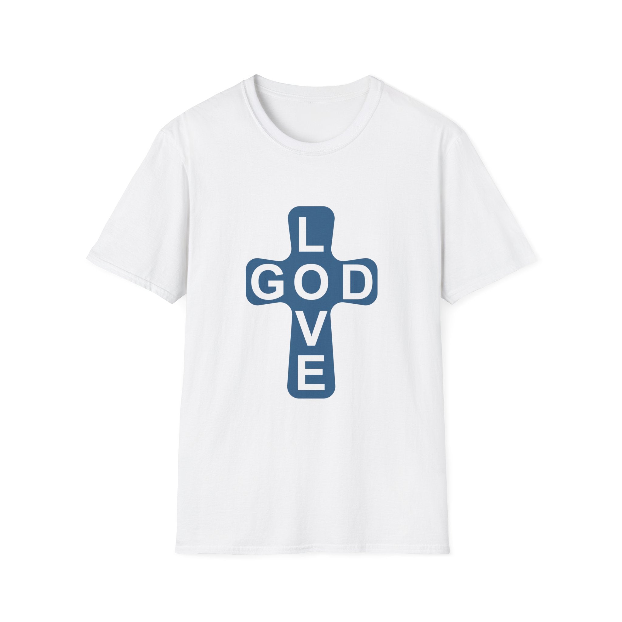 Love God Cross T-Shirt — Christian Faith Tee