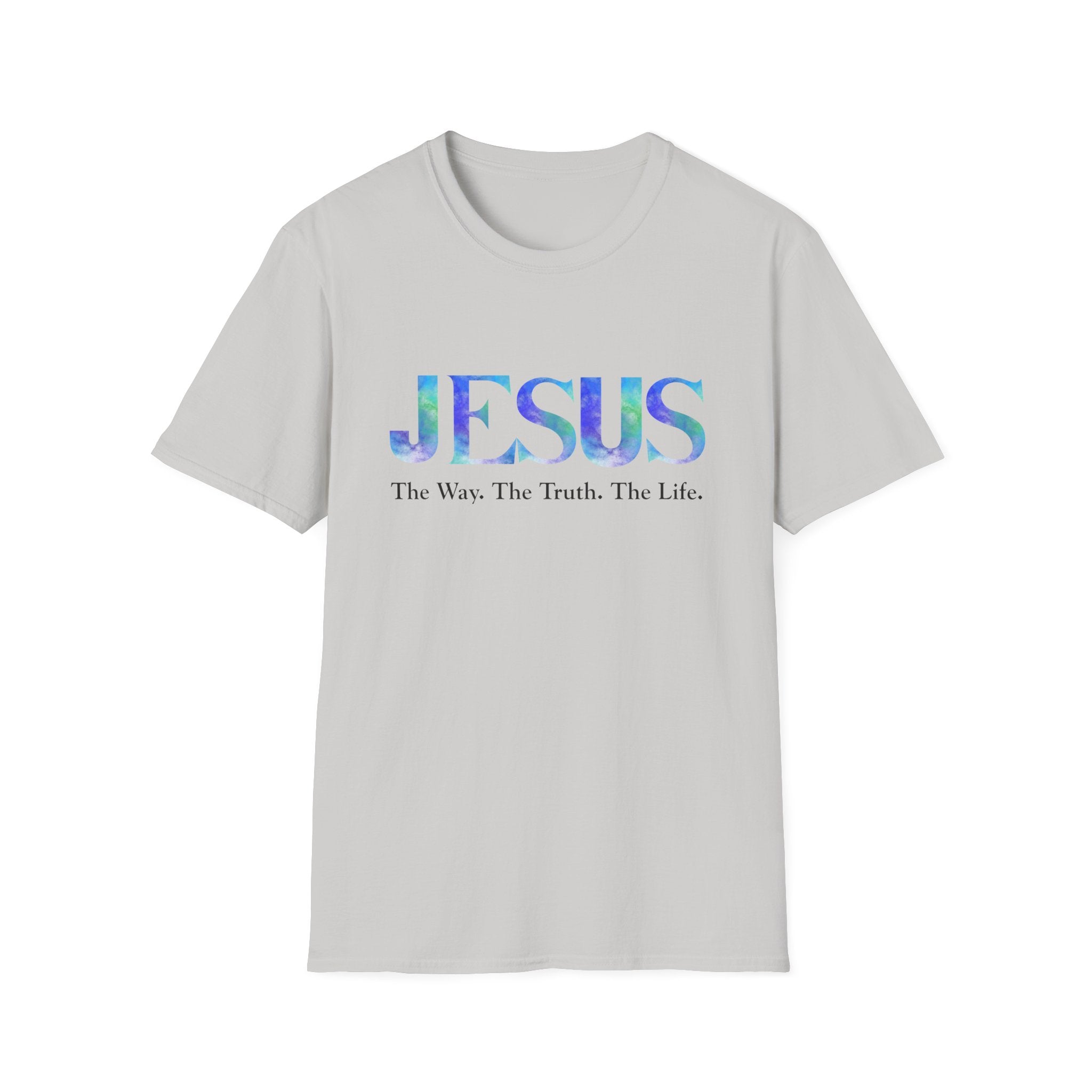 Jesus Watercolor Tee — "The Way. The Truth. The Life." Christian T-Shirt