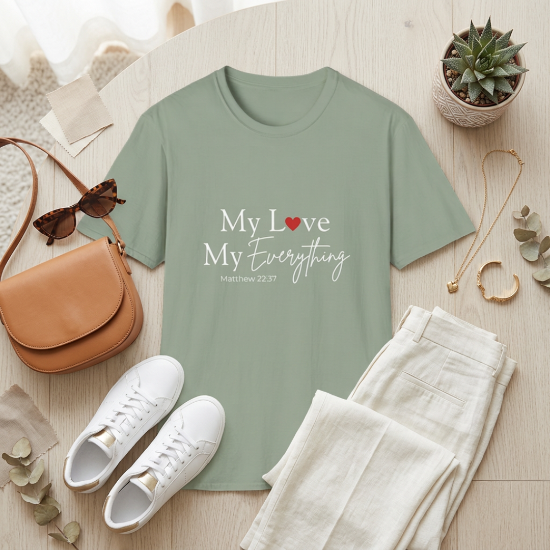 My Love My Everything Jesus Christian T-Shirt — Love for Christ Faith Tee