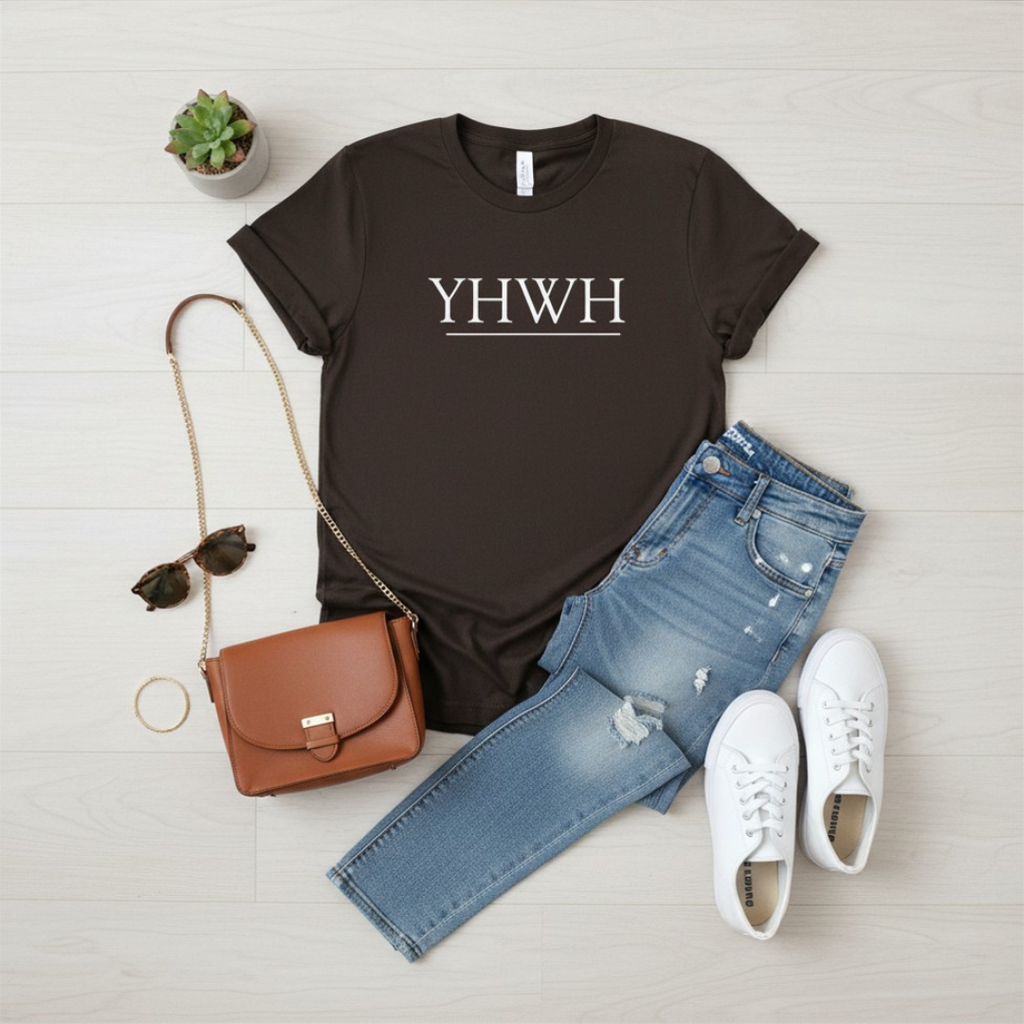 YHWH Faith T-Shirt — Minimalist Christian Scripture Tee