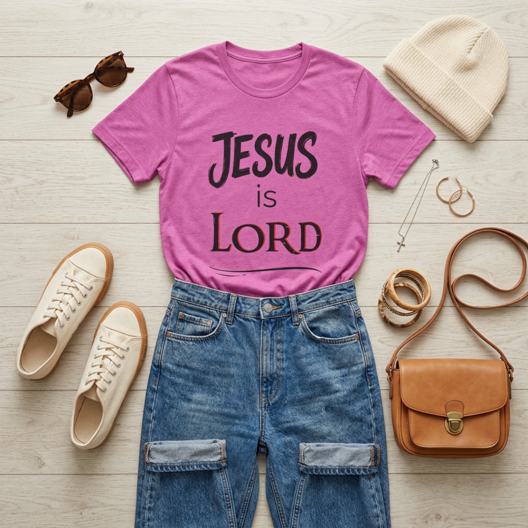 Jesus Is Lord T-Shirt — Christian Faith Graphic Tee