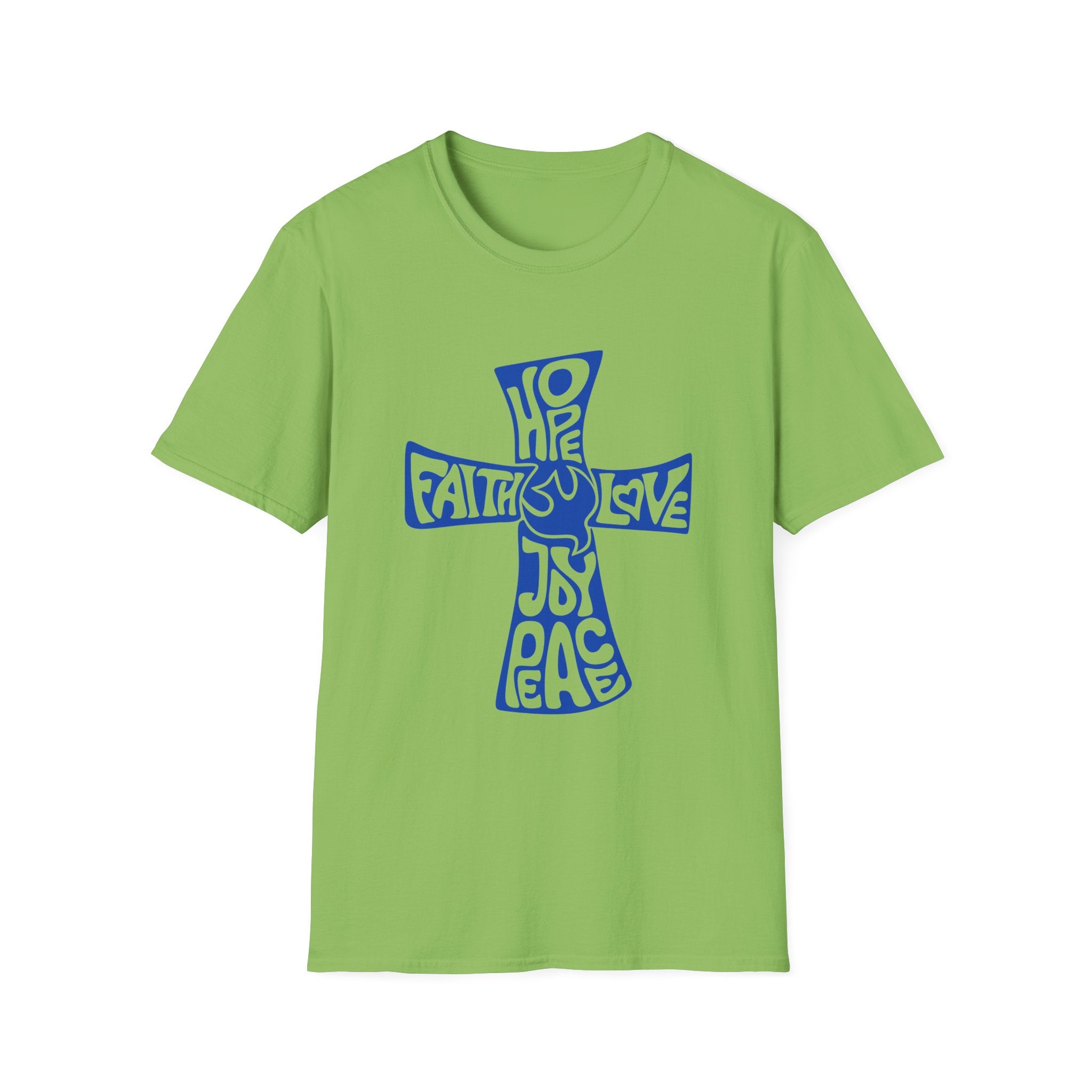 Faith Love Hope Cross T-Shirt — Christian Inspirational Graphic Tee