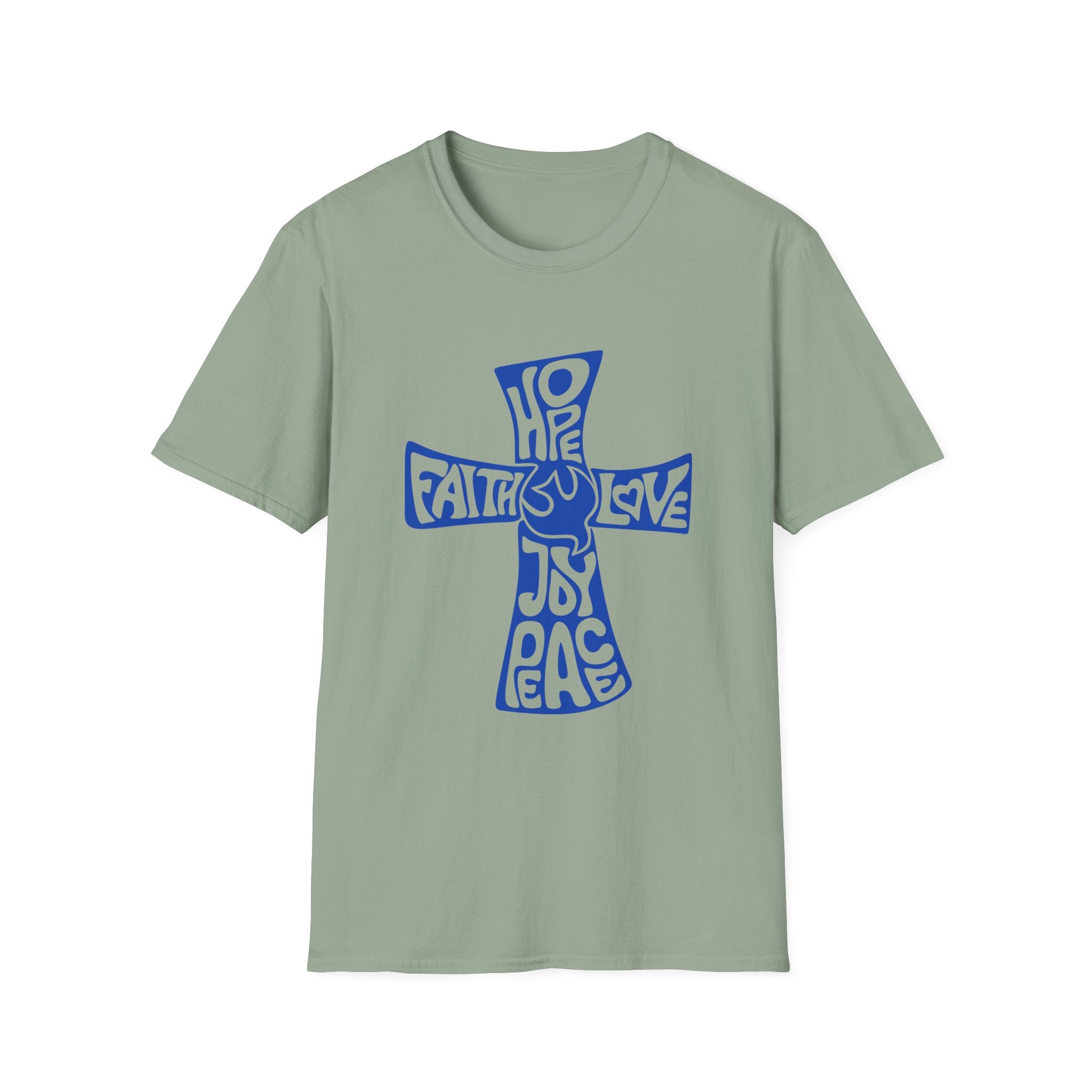Faith Love Hope Cross T-Shirt — Christian Inspirational Graphic Tee