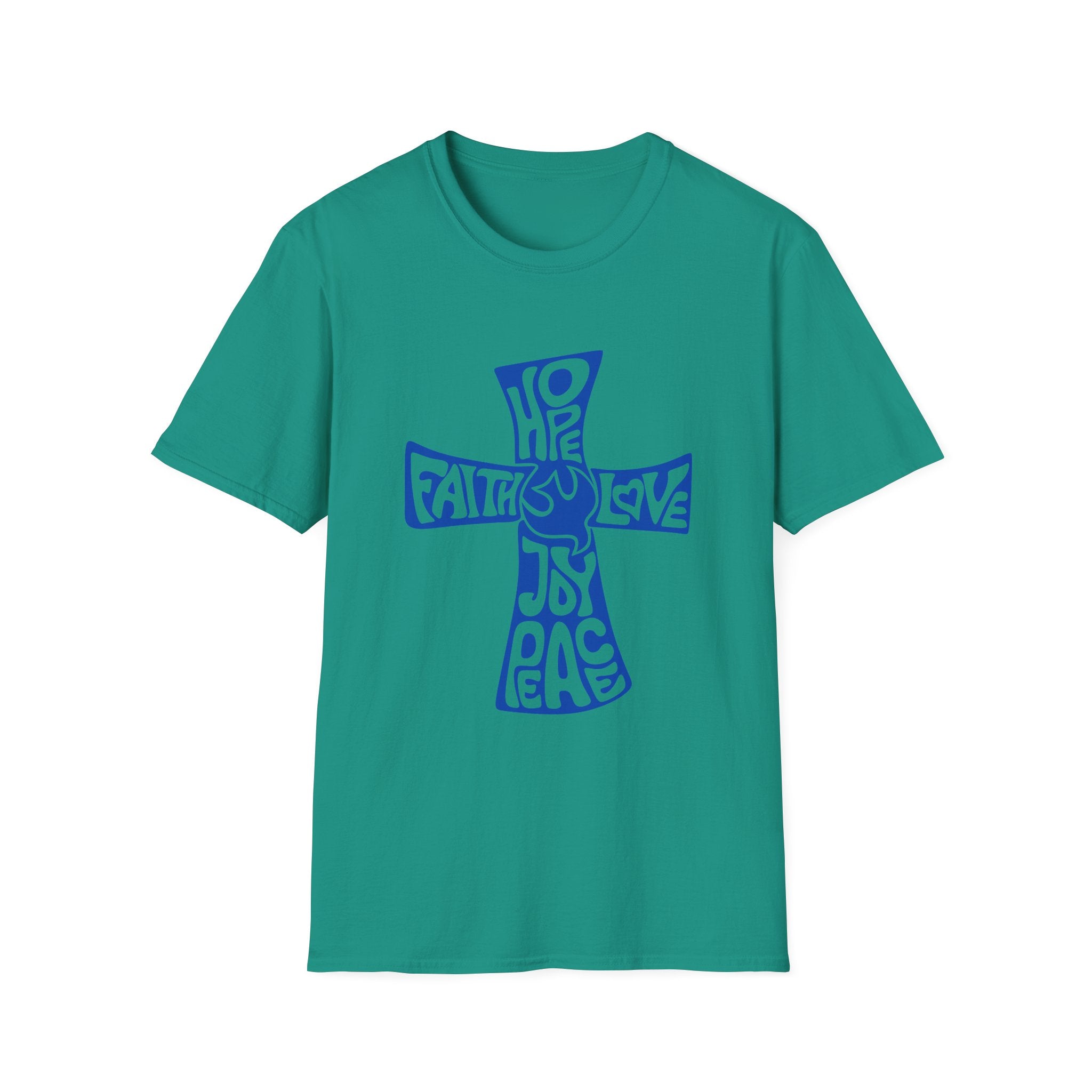 Faith Love Hope Cross T-Shirt — Christian Inspirational Graphic Tee