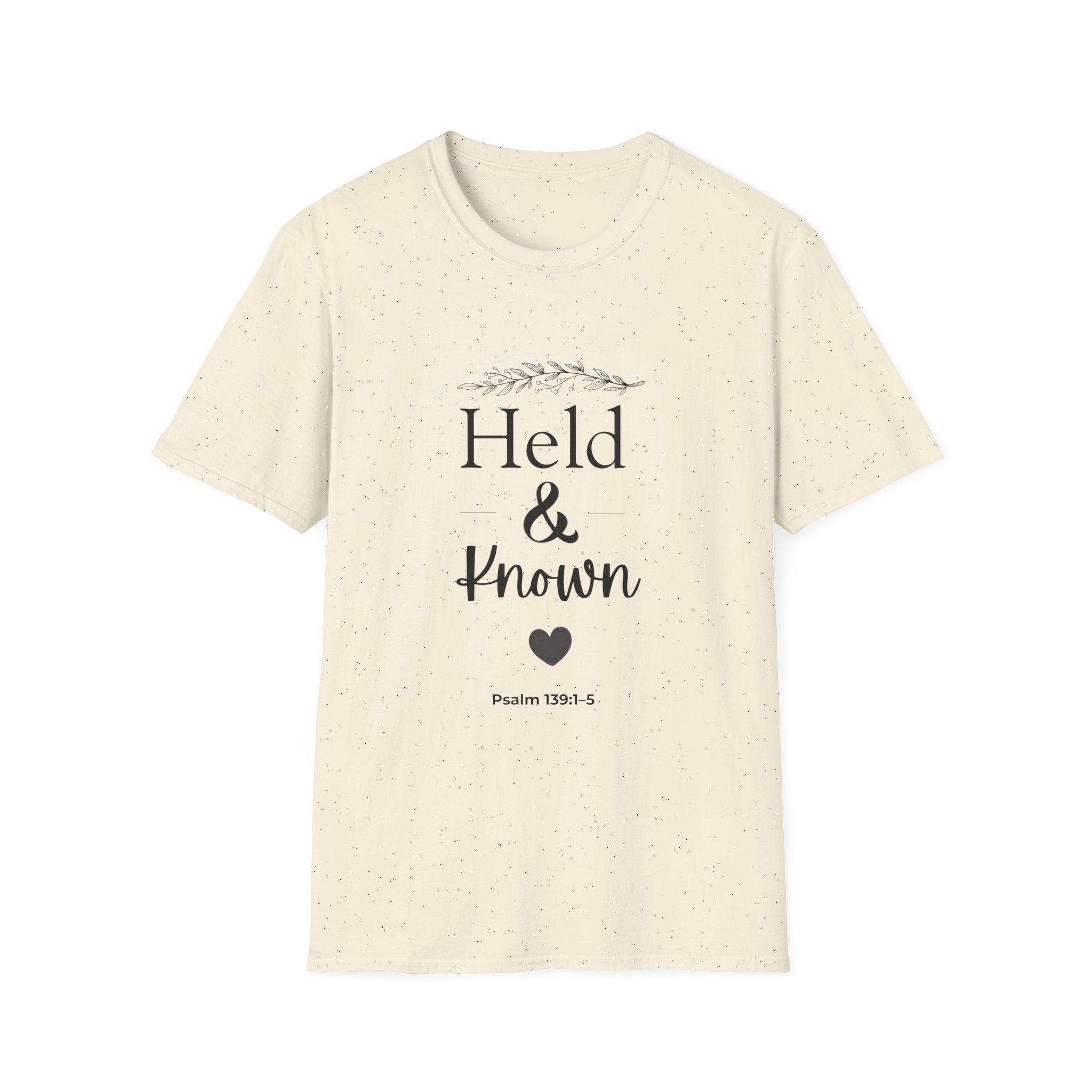 Held & Known Psalm 139:14 T-Shirt | Christian Scripture Shirt, Faith Tee