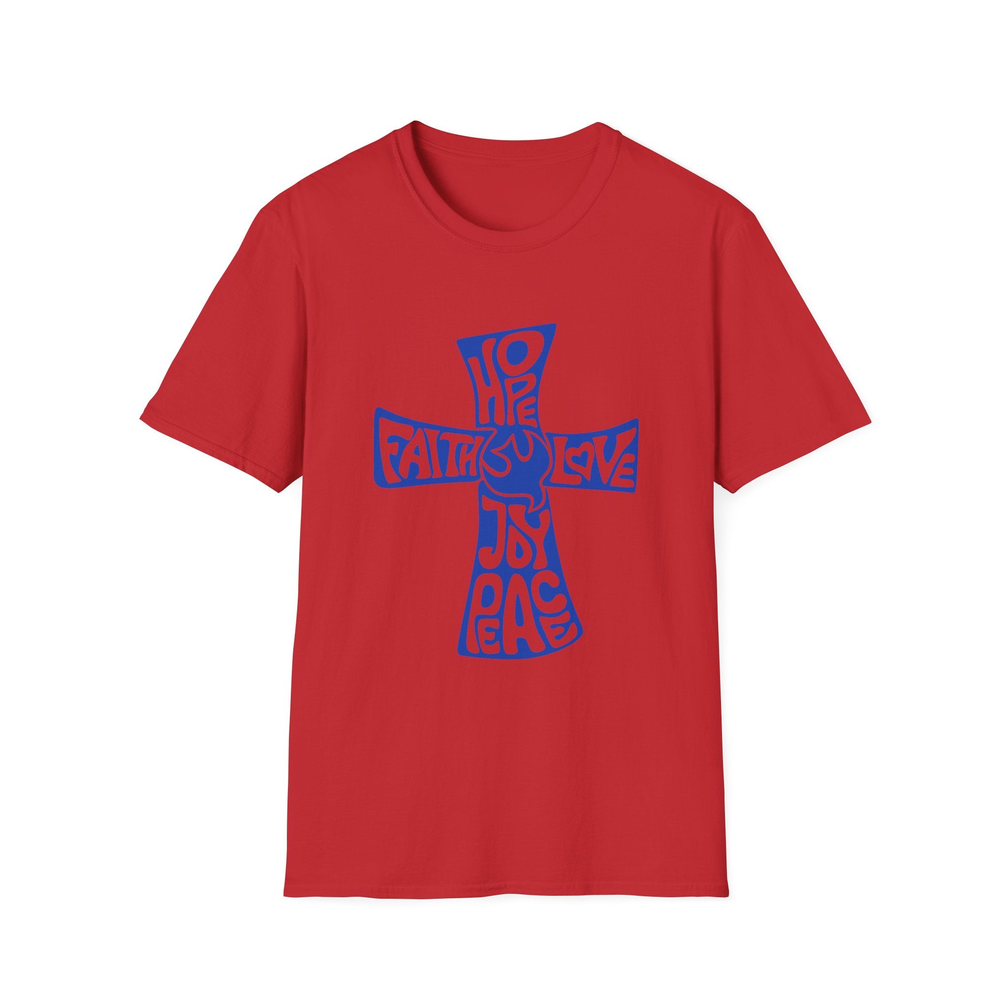 Faith Love Hope Cross T-Shirt — Christian Inspirational Graphic Tee
